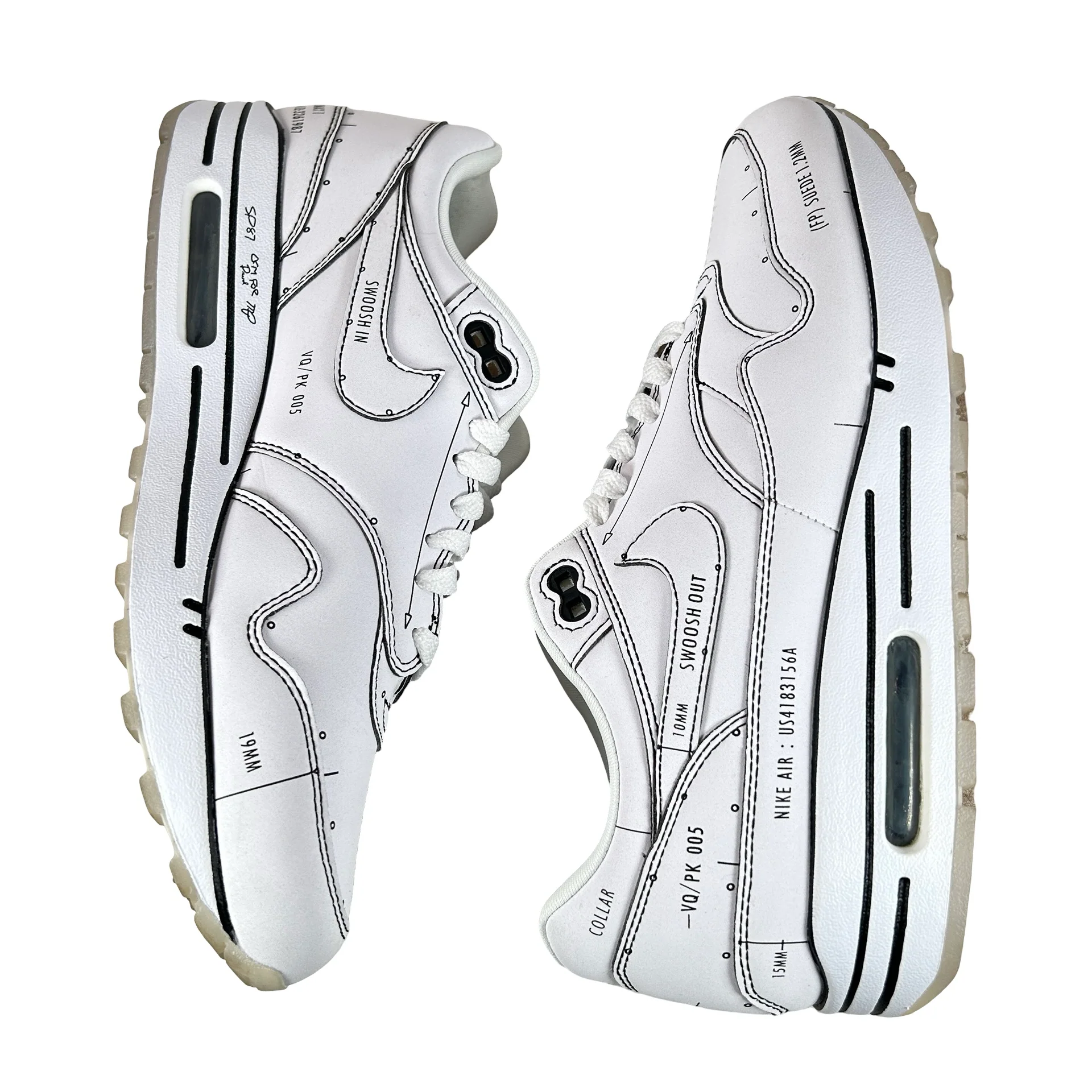 CJ4286 100 Nike Air Max 1 Tinker Schematic [USED] - 8.5 M (Used) (Replace Box) - Image 5