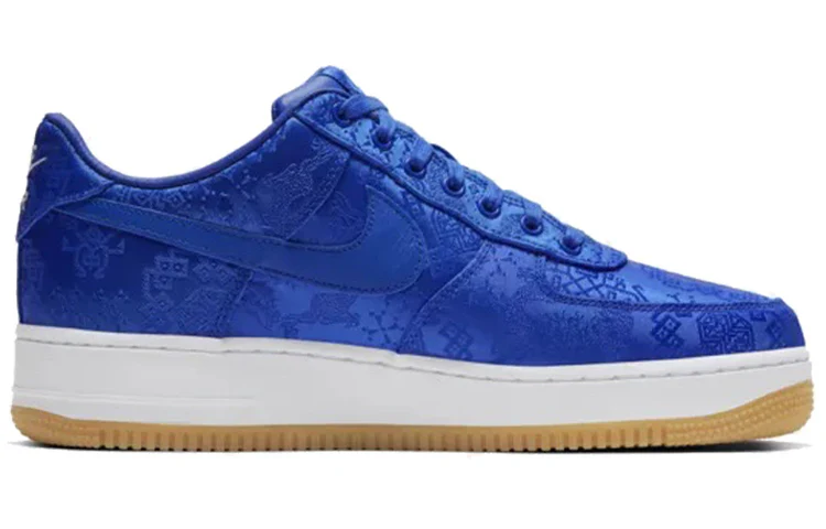 CJ5290 400 Nike Air Force 1 Low CLOT Blue Silk [NO BOX] - Image 2