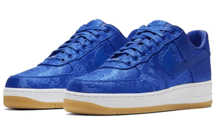 CJ5290 400 Nike Air Force 1 Low CLOT Blue Silk [NO BOX] - Image 3