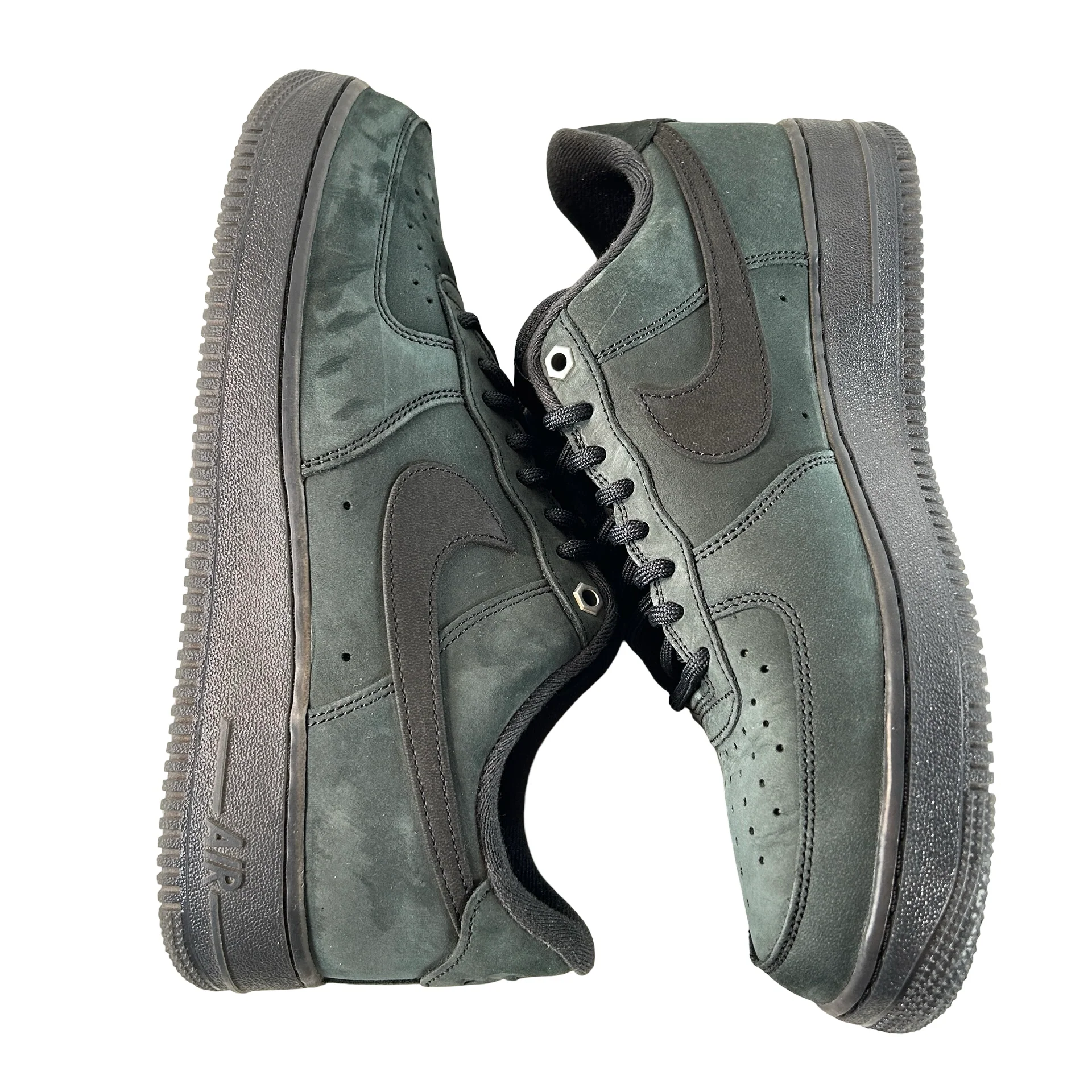 CJ9179 001 Nike Air Force 1 Low '07 WB Triple Black Nubuck [USED] - 9 M (Used) - Image 4
