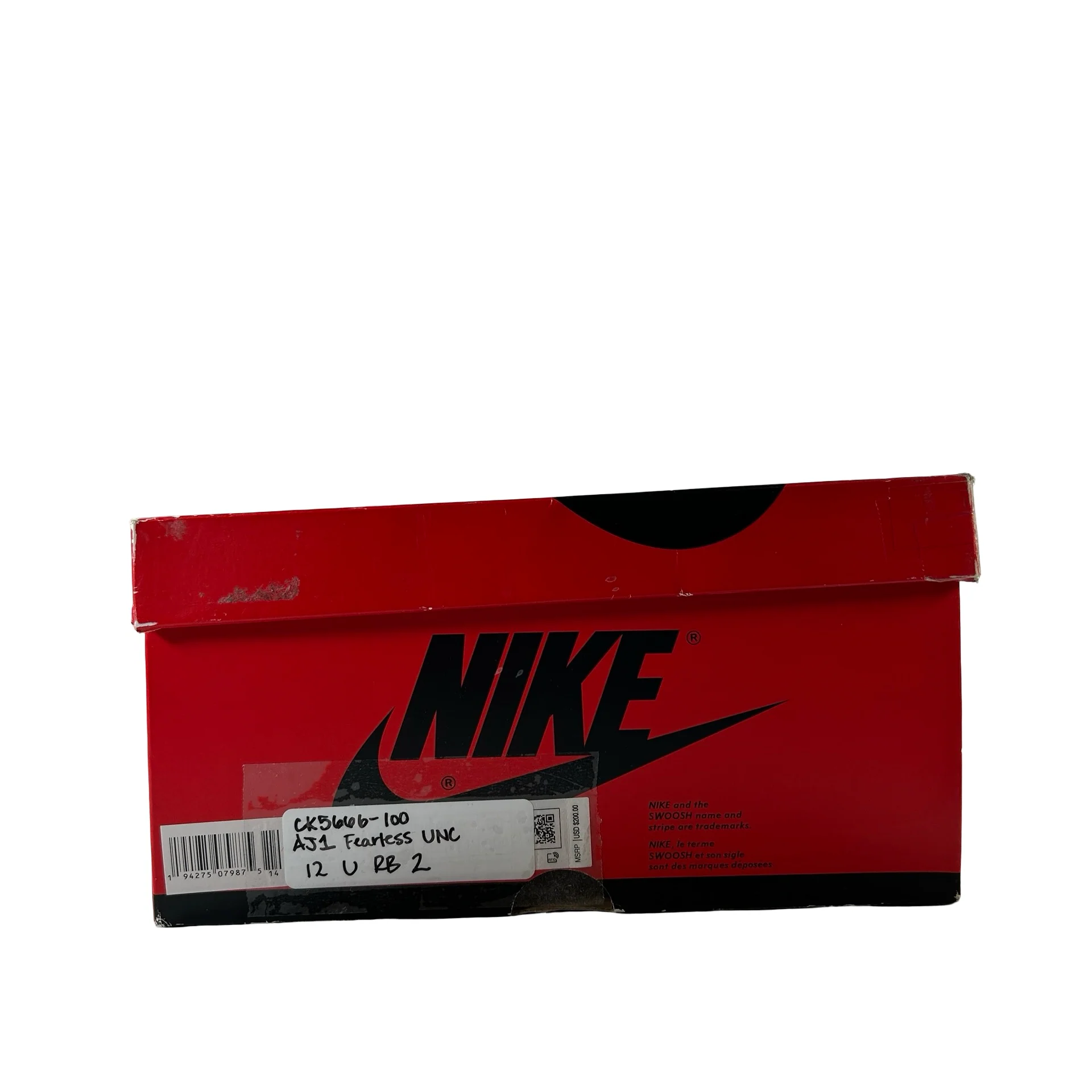 CK5666 100 Jordan 1 Retro High Fearless UNC Chicago [USED] - 12 M (Used2) (Replace Box2) - Image 7