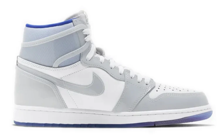 CK6637 104 Air Jordan 1 Retro High Zoom White Racer Blue - Image 2