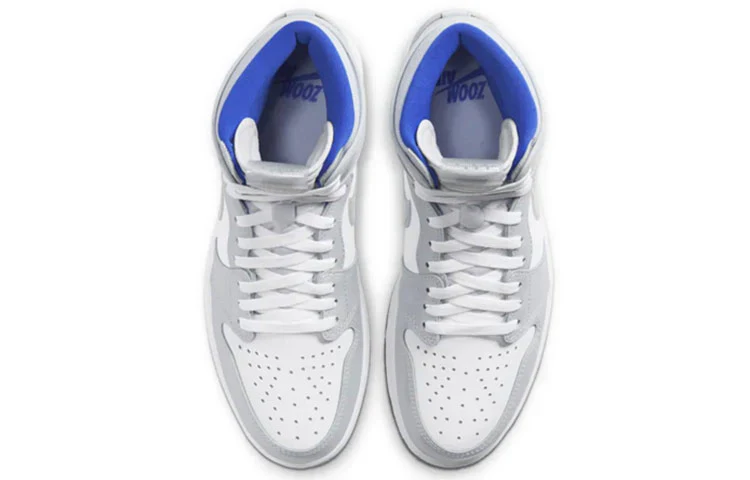 CK6637 104 Air Jordan 1 Retro High Zoom White Racer Blue - Image 4