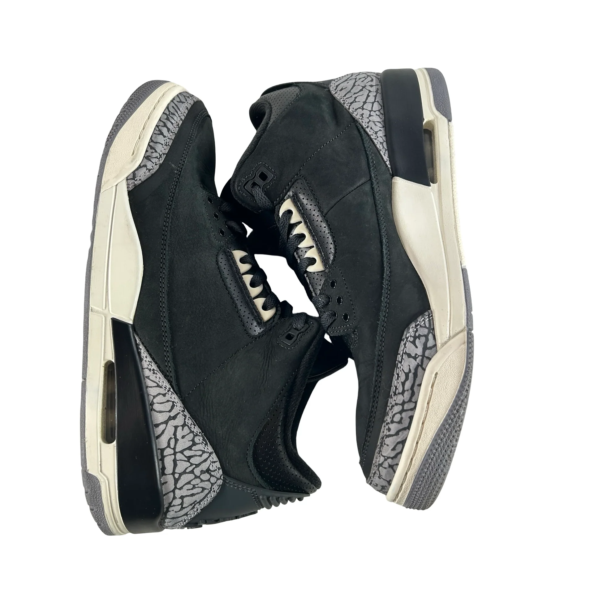 CK9246 001 Jordan 3 Retro Off Noir (Women's) [USED] - 12 W (Used) (Replace Box) - Image 4