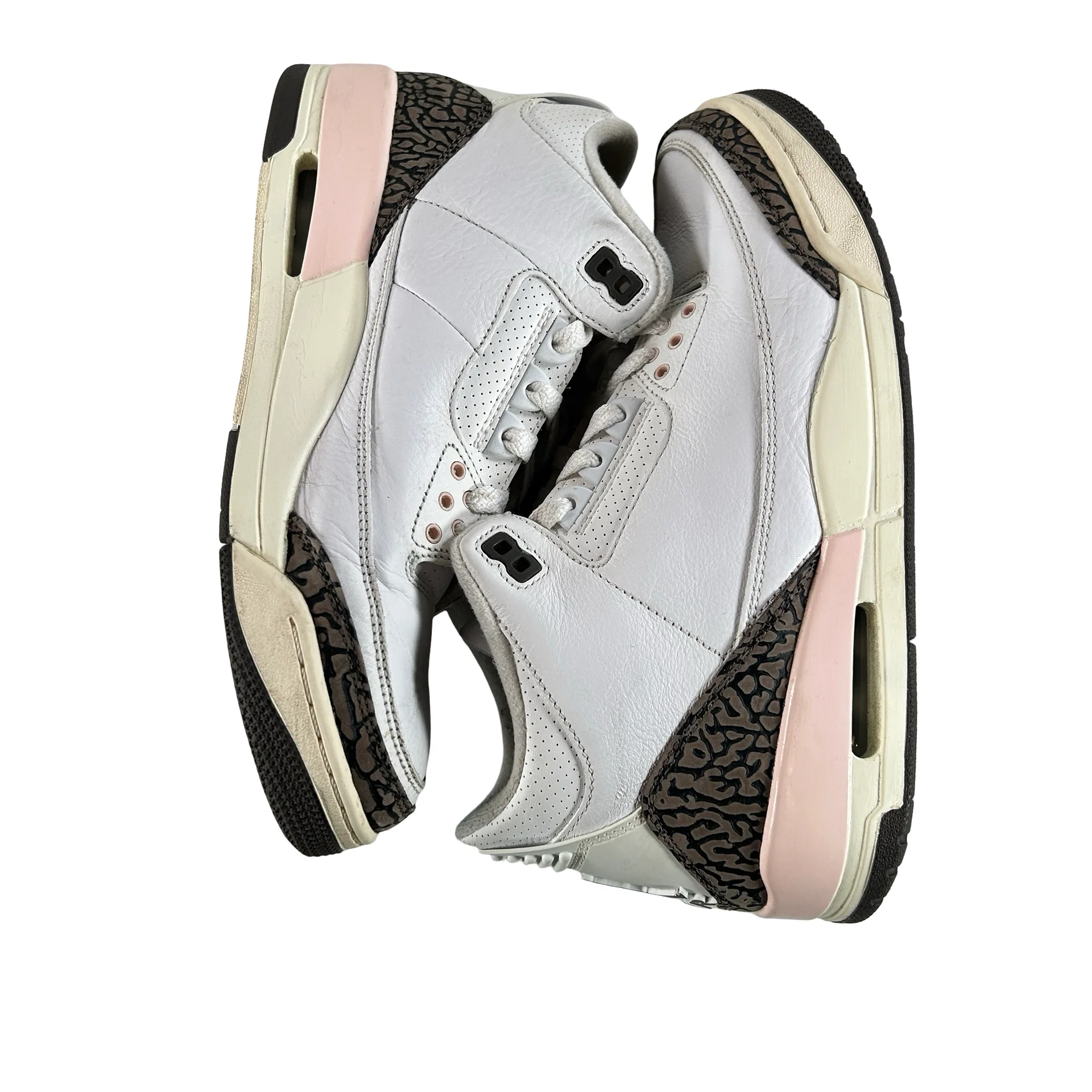 CK9246 102 Jordan 3 Retro Neapolitan Dark Mocha (Women's) - 10.5 W (Used) - Image 5