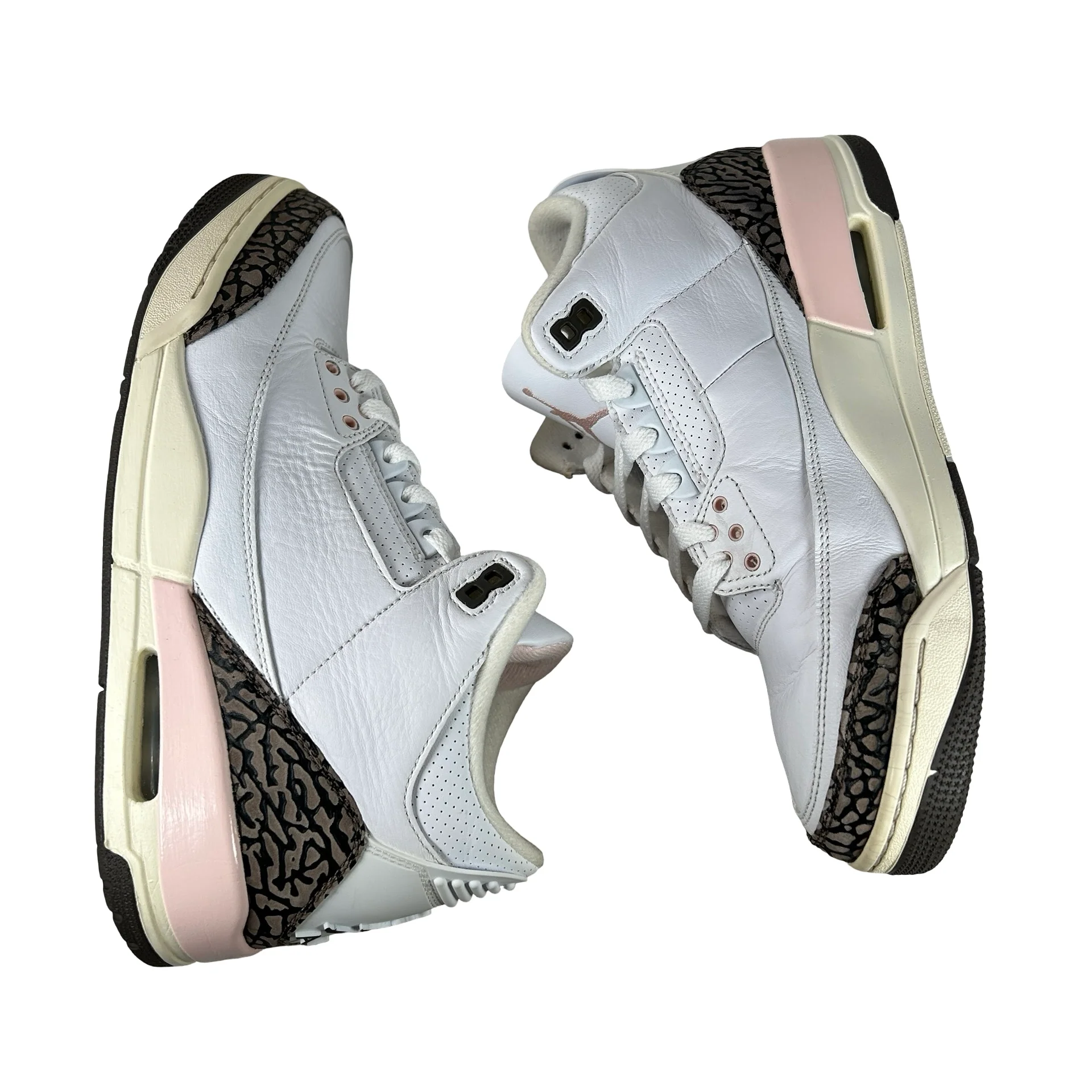 CK9246 102 Jordan 3 Retro Neapolitan Dark Mocha (Women's) - 10.5 W (Used2) - Image 4
