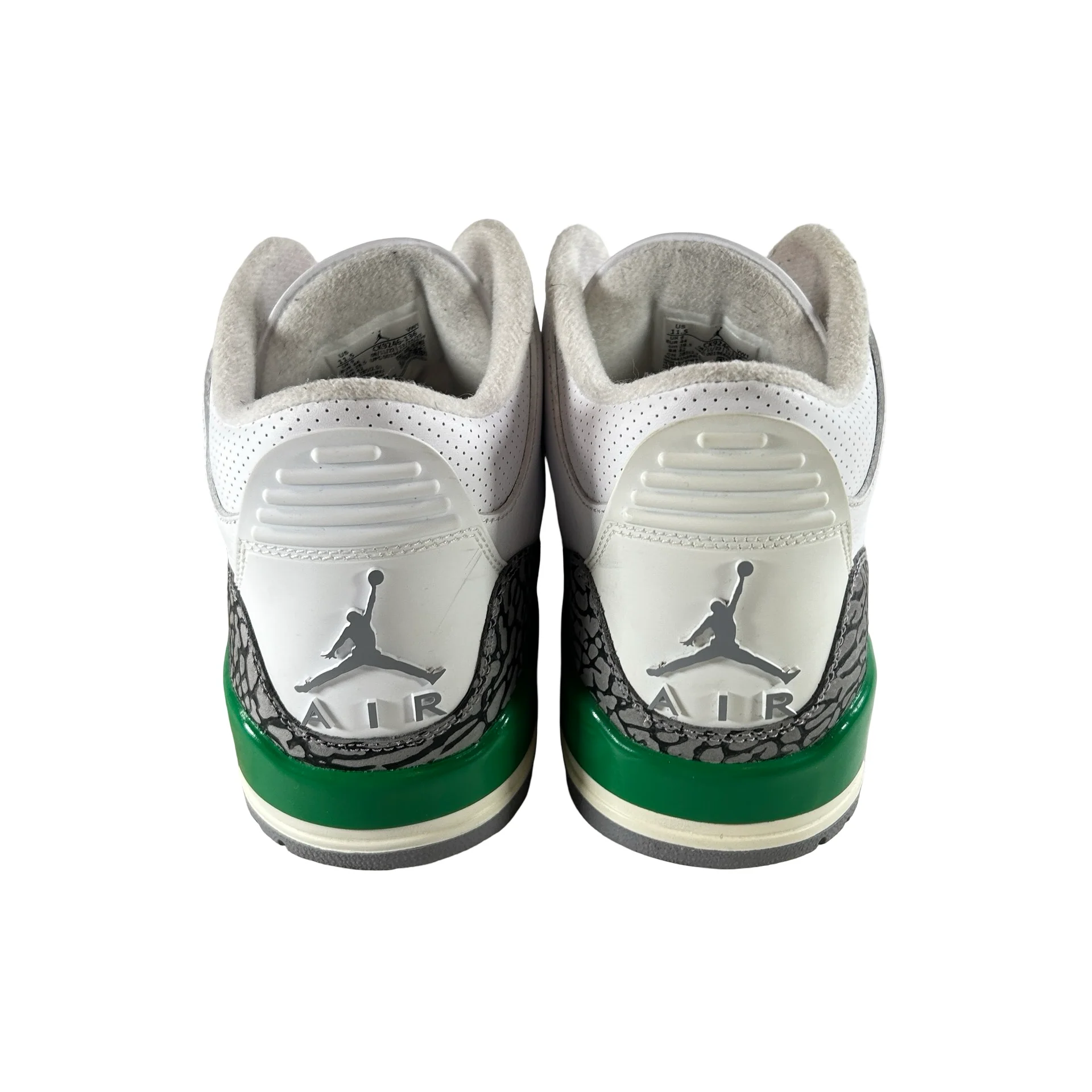 CK9246 136 Jordan 3 Retro Lucky Green (W) [USED] - 11.5 W (Used3) - Image 3