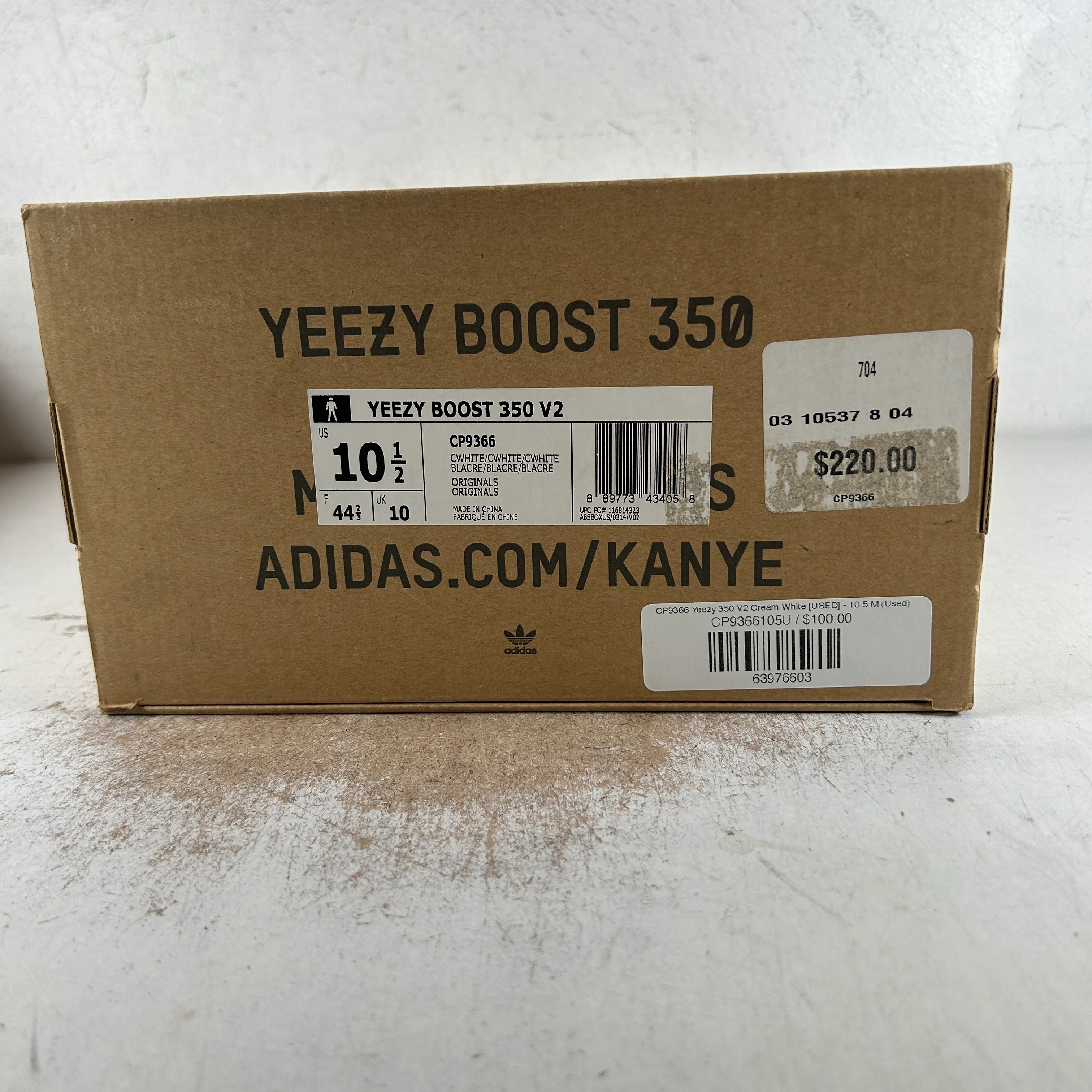 CP9366 Yeezy 350 V2 Cream White [USED] - 10.5 M (Used) - Image 7