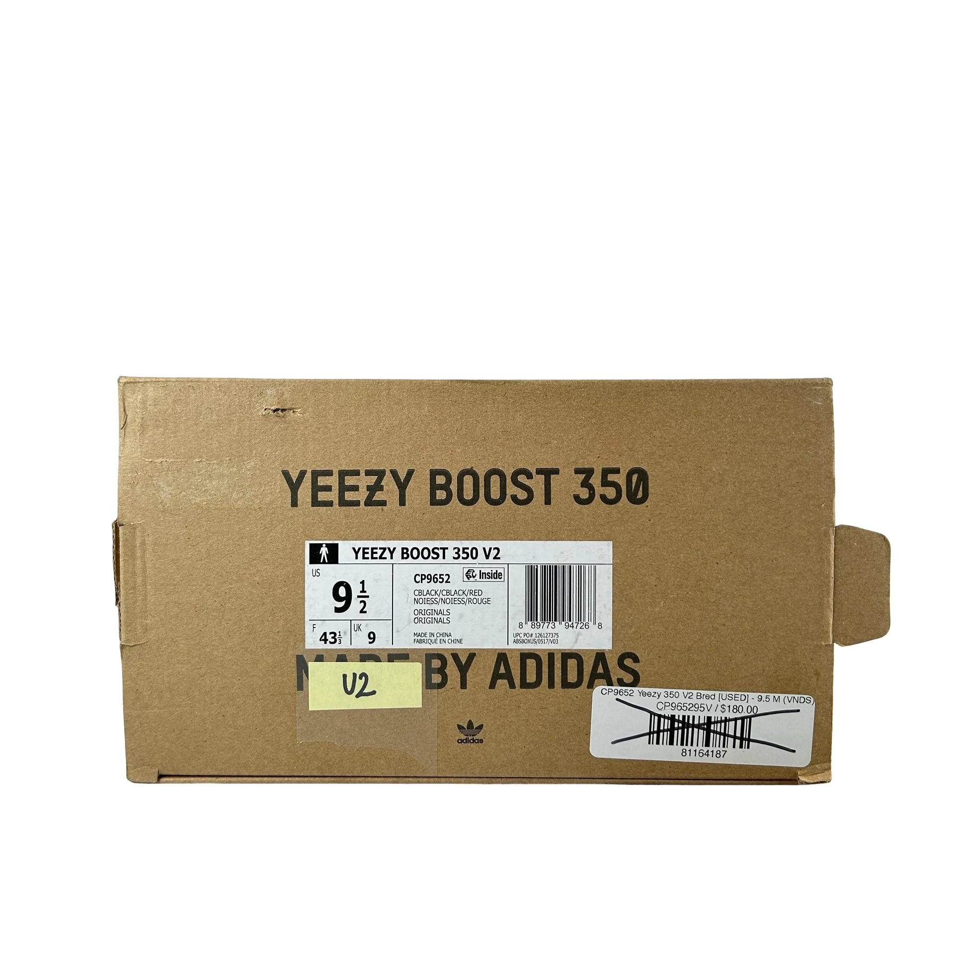 CP9652 Yeezy 350 V2 Bred [USED] - 9.5 M (Used2) - Image 7