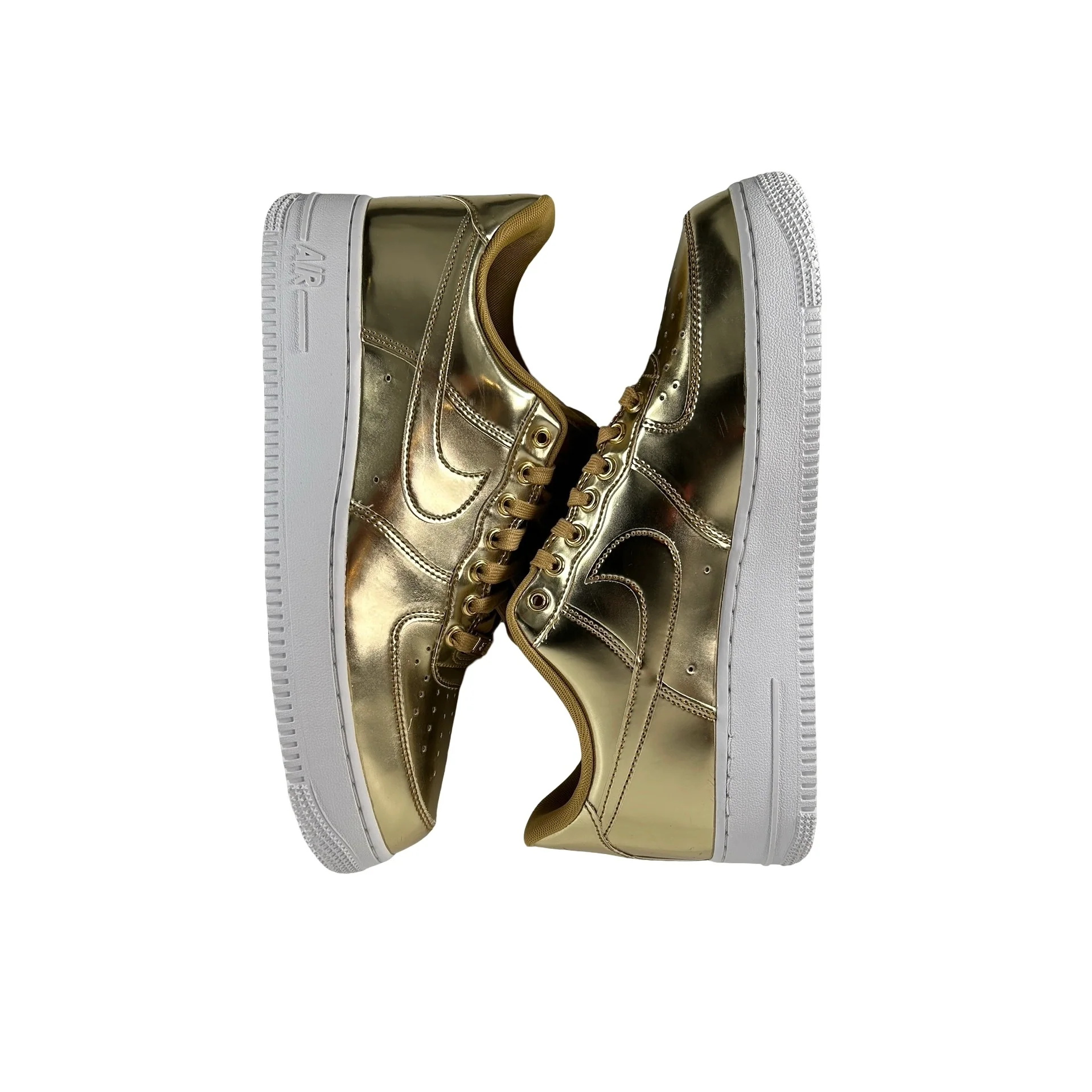 CQ6566 700 Nike Air Force 1 Low Metallic Gold (Women's) [USED] - 10.5W (VNDS) (Replace Box) - Image 5
