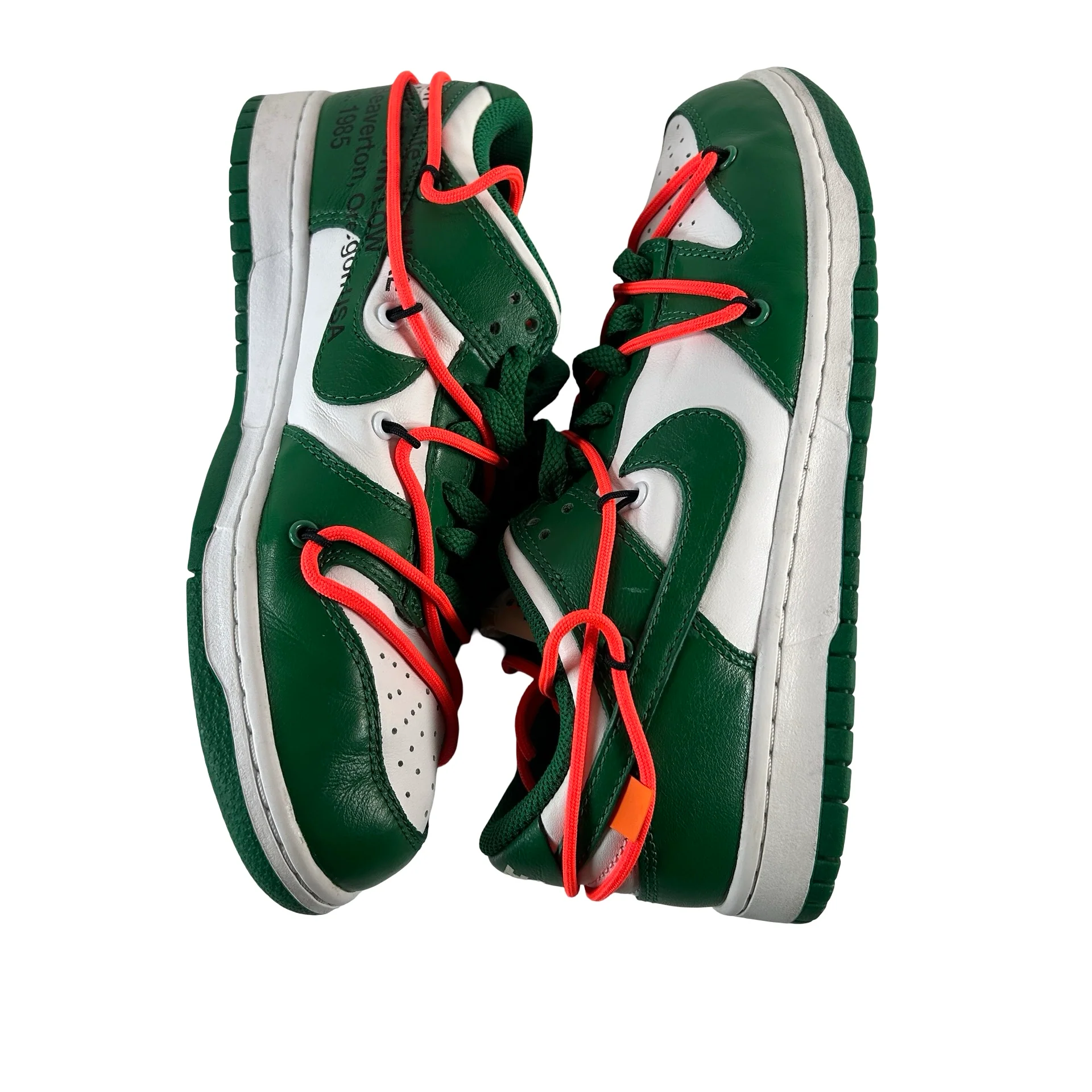 CT0856 100 Nike Dunk Low Off-White Green [USED] - 6.5 M (Used) (No Box) - Image 5