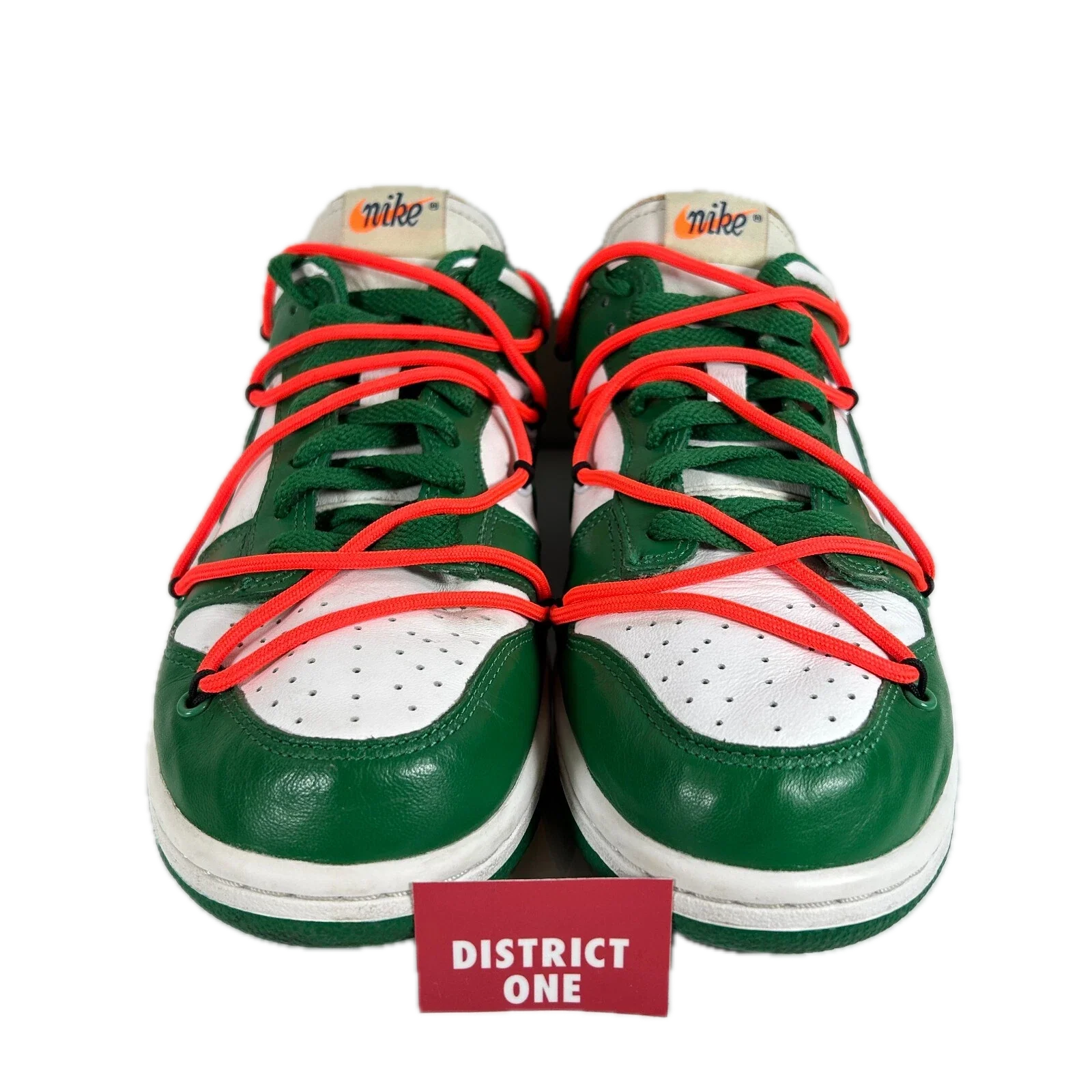 CT0856 100 Nike Dunk Low Off-White Green [USED] - 7 M (Used) - Image 2