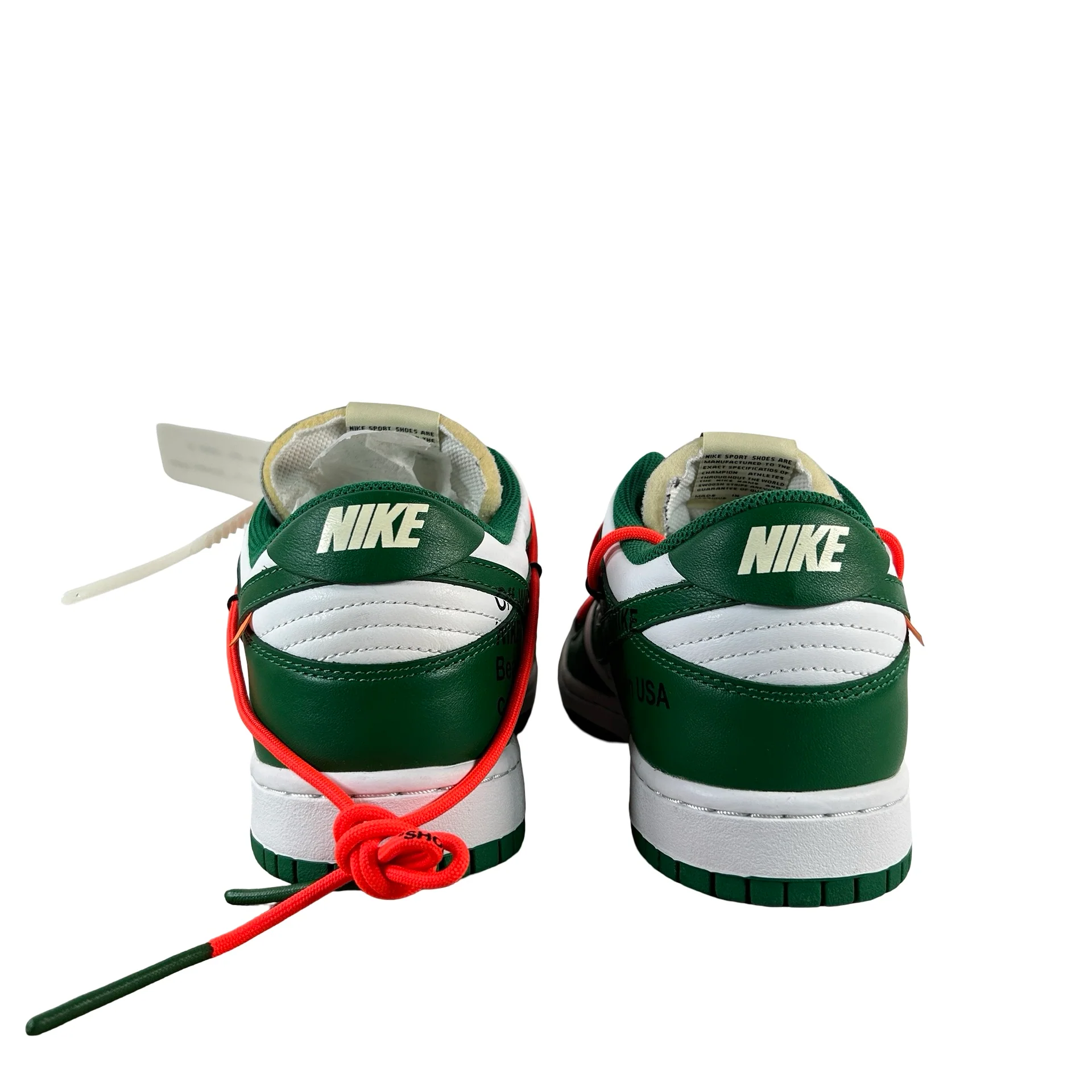 CT0856 100 Nike Dunk Low Off-White Green [USED] - 9.5 M (VNDS) - Image 3