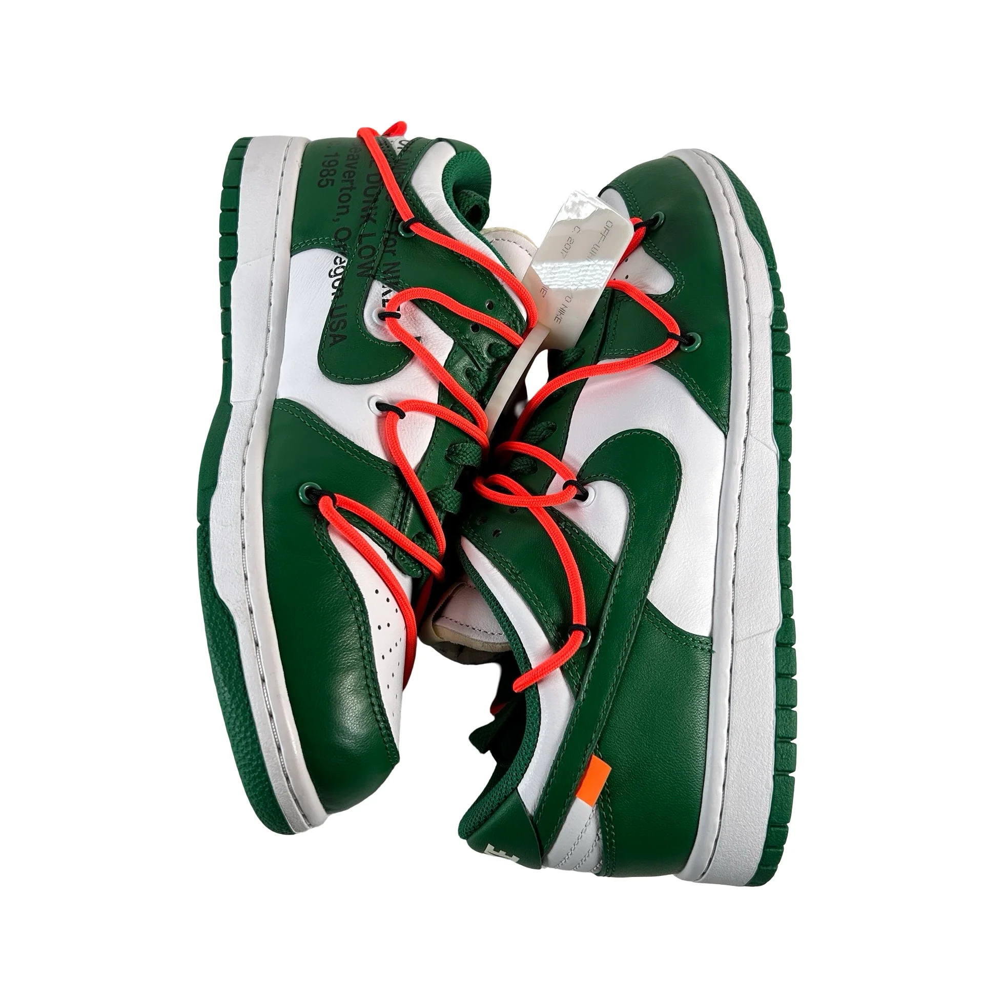 CT0856 100 Nike Dunk Low Off-White Green [USED] - 9.5 M (VNDS) - Image 5