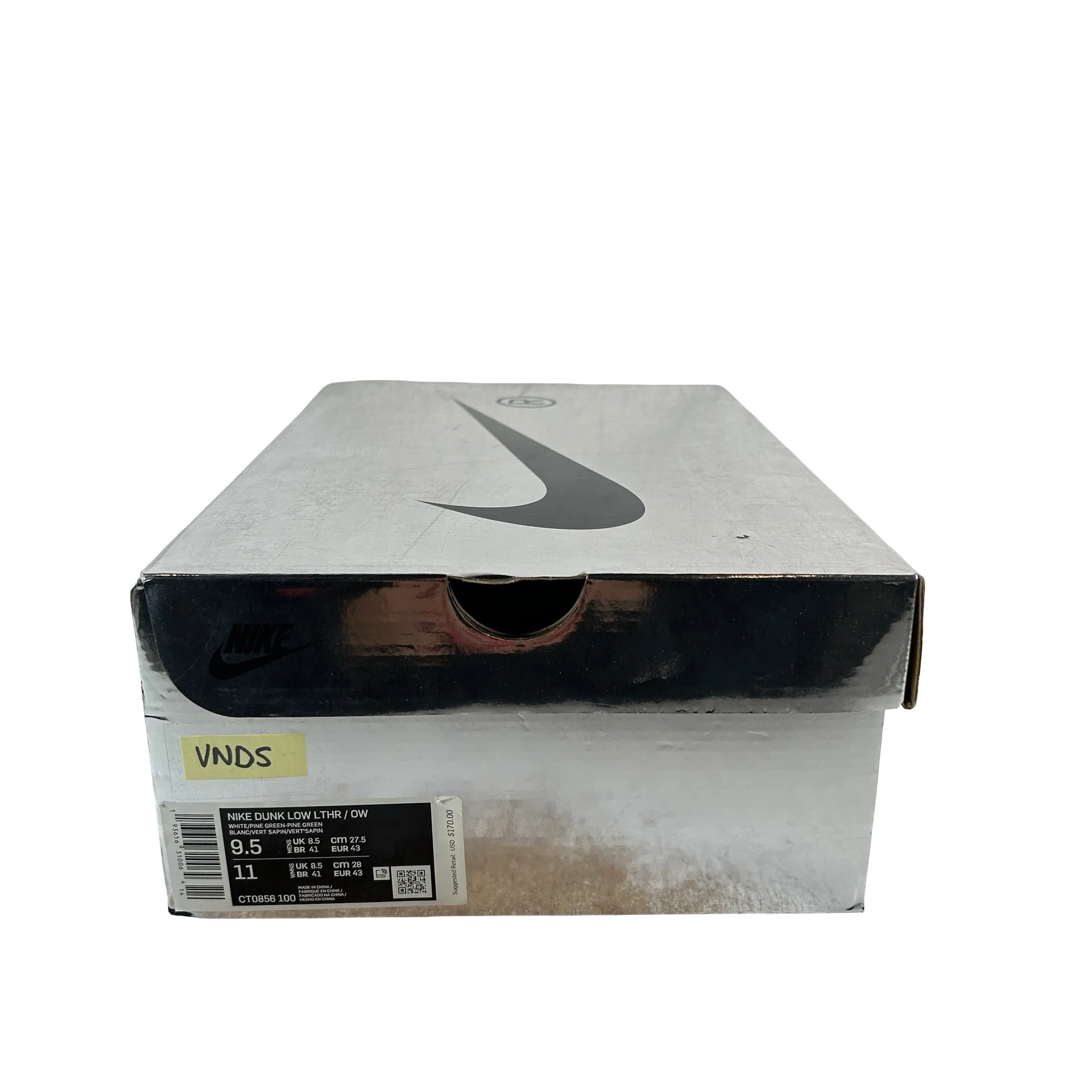CT0856 100 Nike Dunk Low Off-White Green [USED] - 9.5 M (VNDS) - Image 7