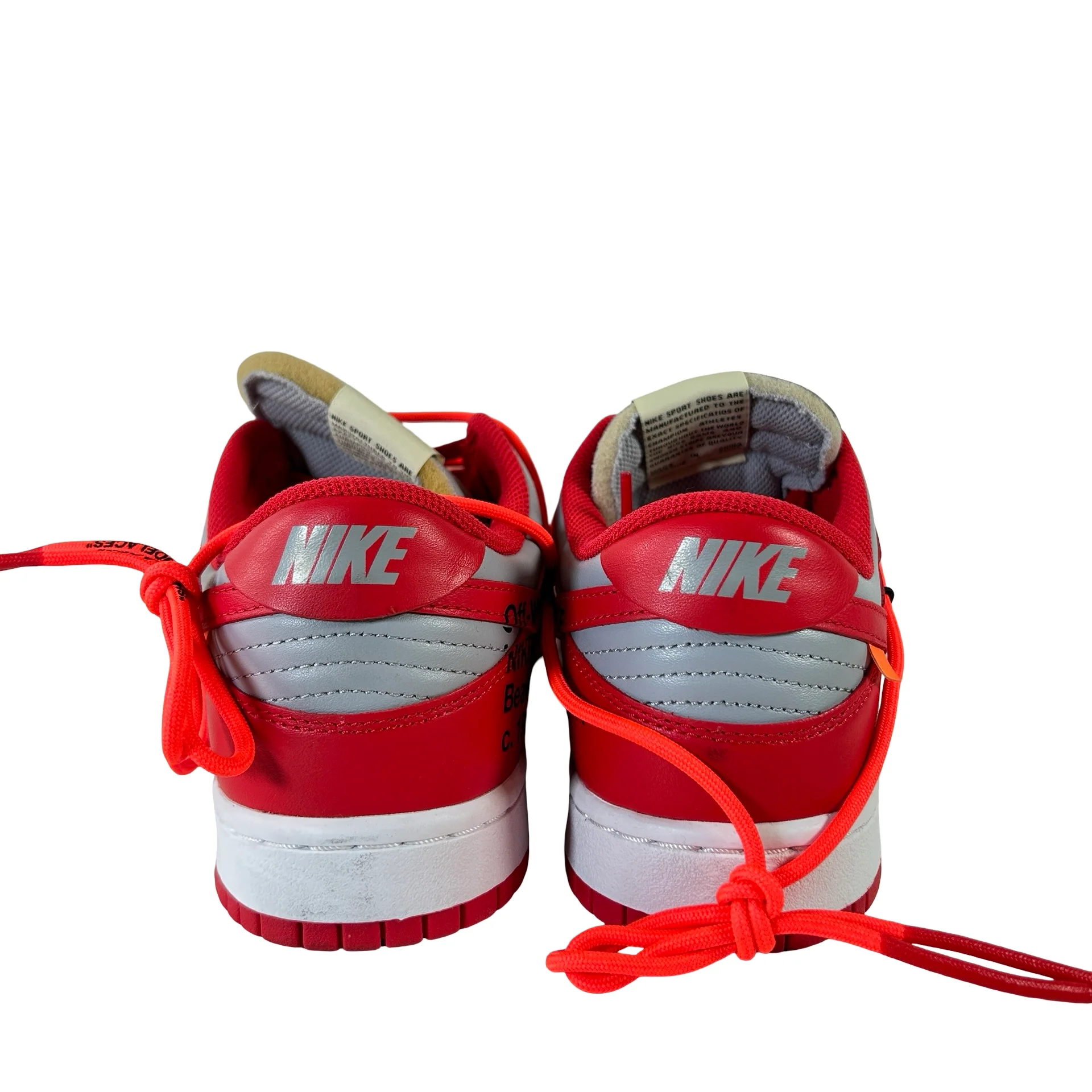 CT0856 600 Dunk Low Off-White Red [USED] - 7.5 M (Used) - Image 3