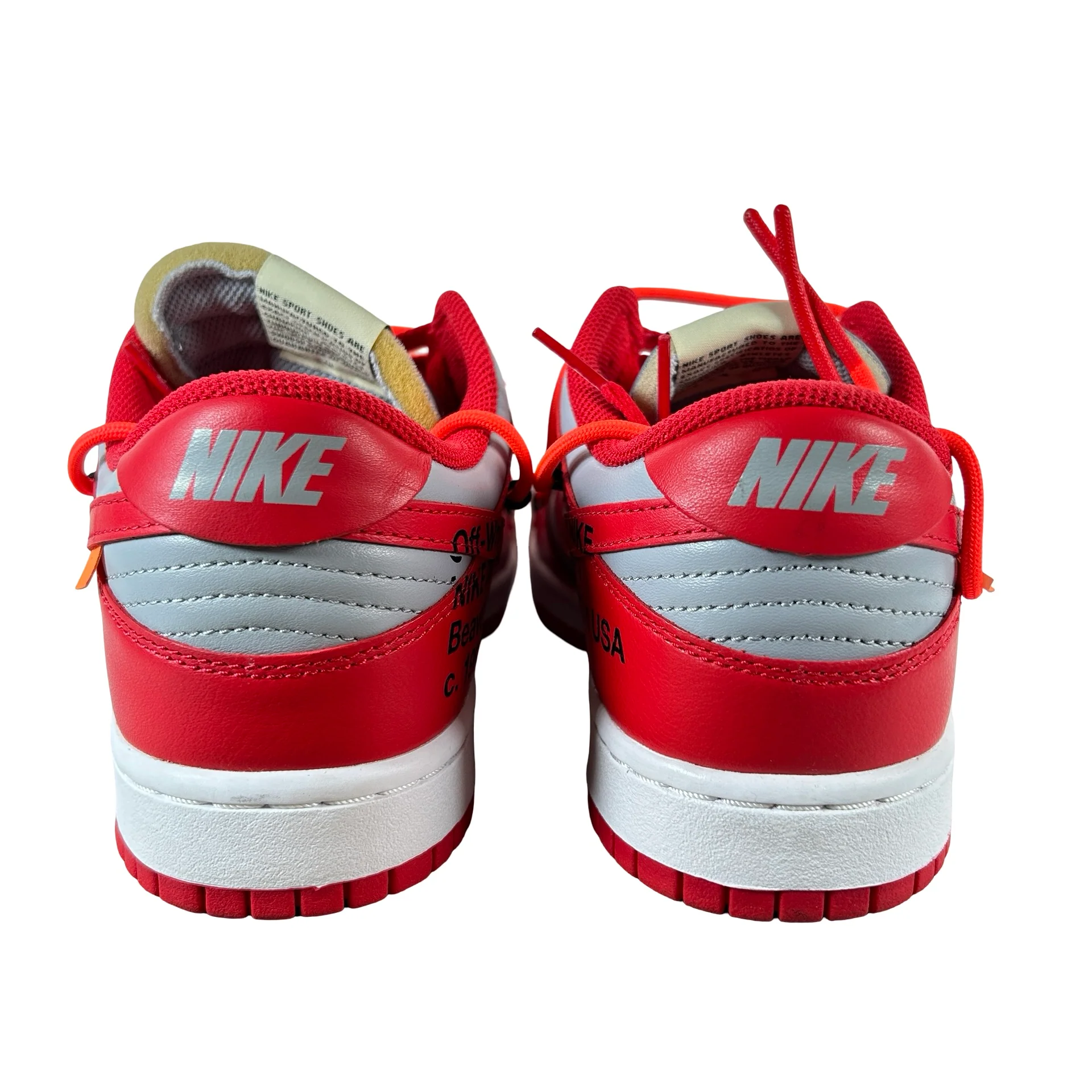 CT0856 600 Dunk Low Off-White Red [USED] - 7.5 M (VNDS) - Image 2