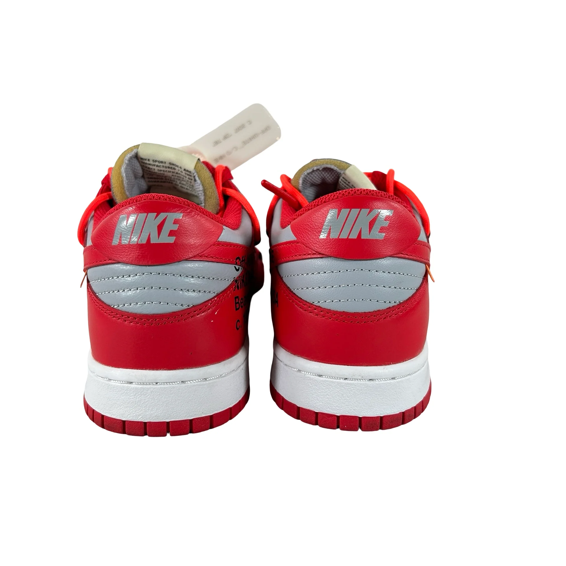 CT0856 600 Dunk Low Off-White Red [USED] - 8.5 M (Used) (No Box) - Image 3