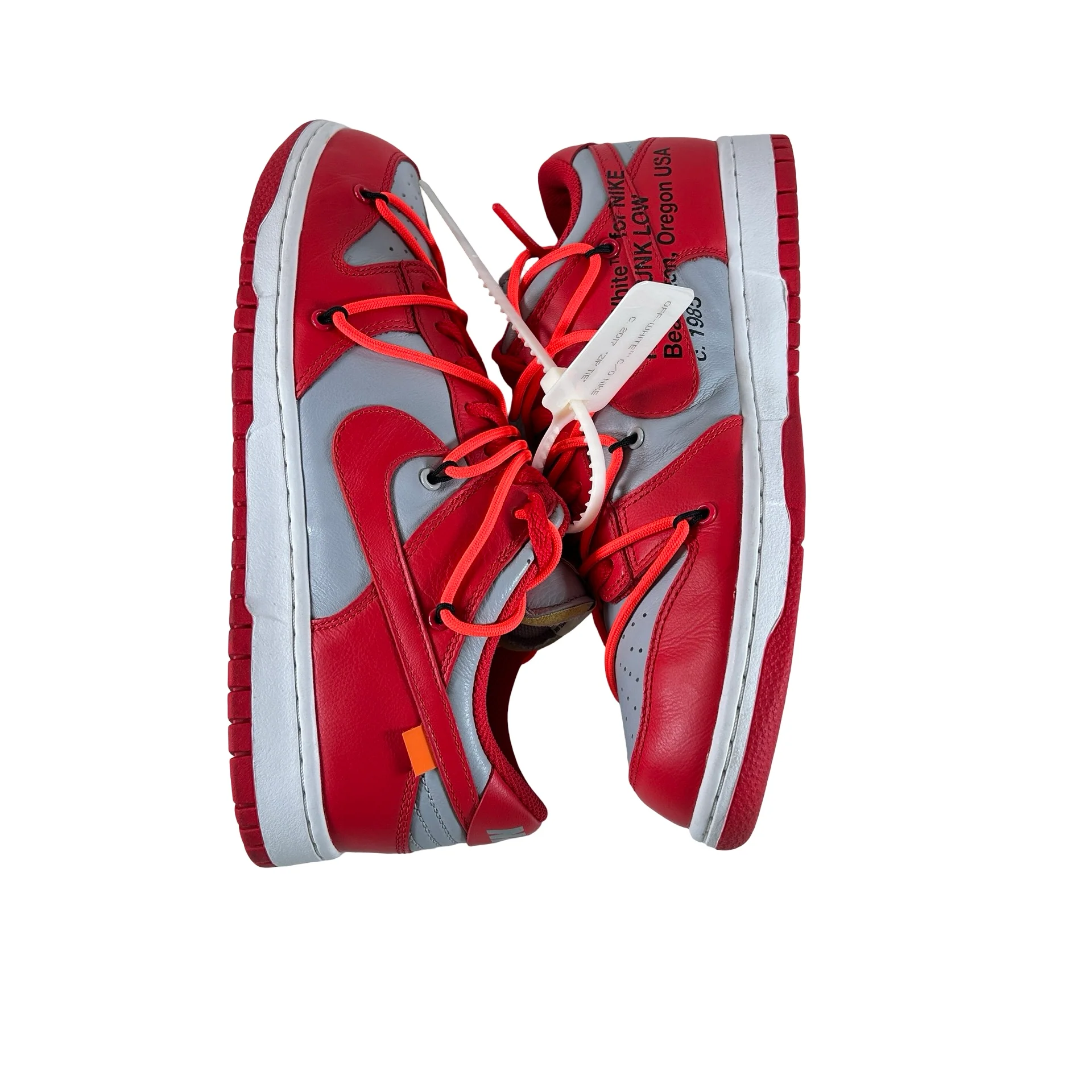 CT0856 600 Dunk Low Off-White Red [USED] - 8.5 M (Used) (No Box) - Image 4