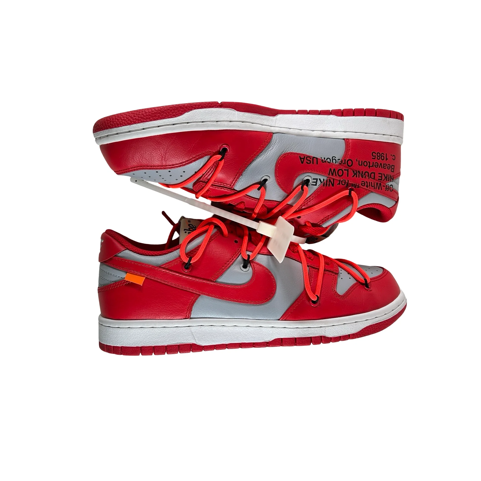 CT0856 600 Dunk Low Off-White Red [USED] - 8.5 M (Used) (No Box) - Image 5
