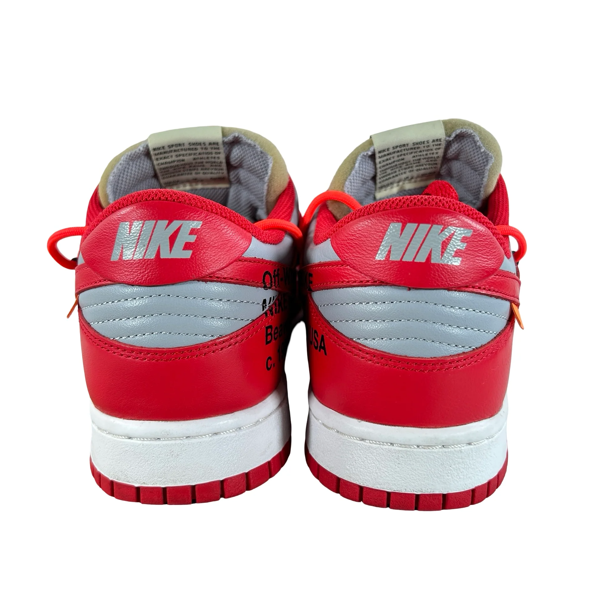 CT0856 600 Dunk Low Off-White Red [USED] - 9 M (Used2) - Image 3