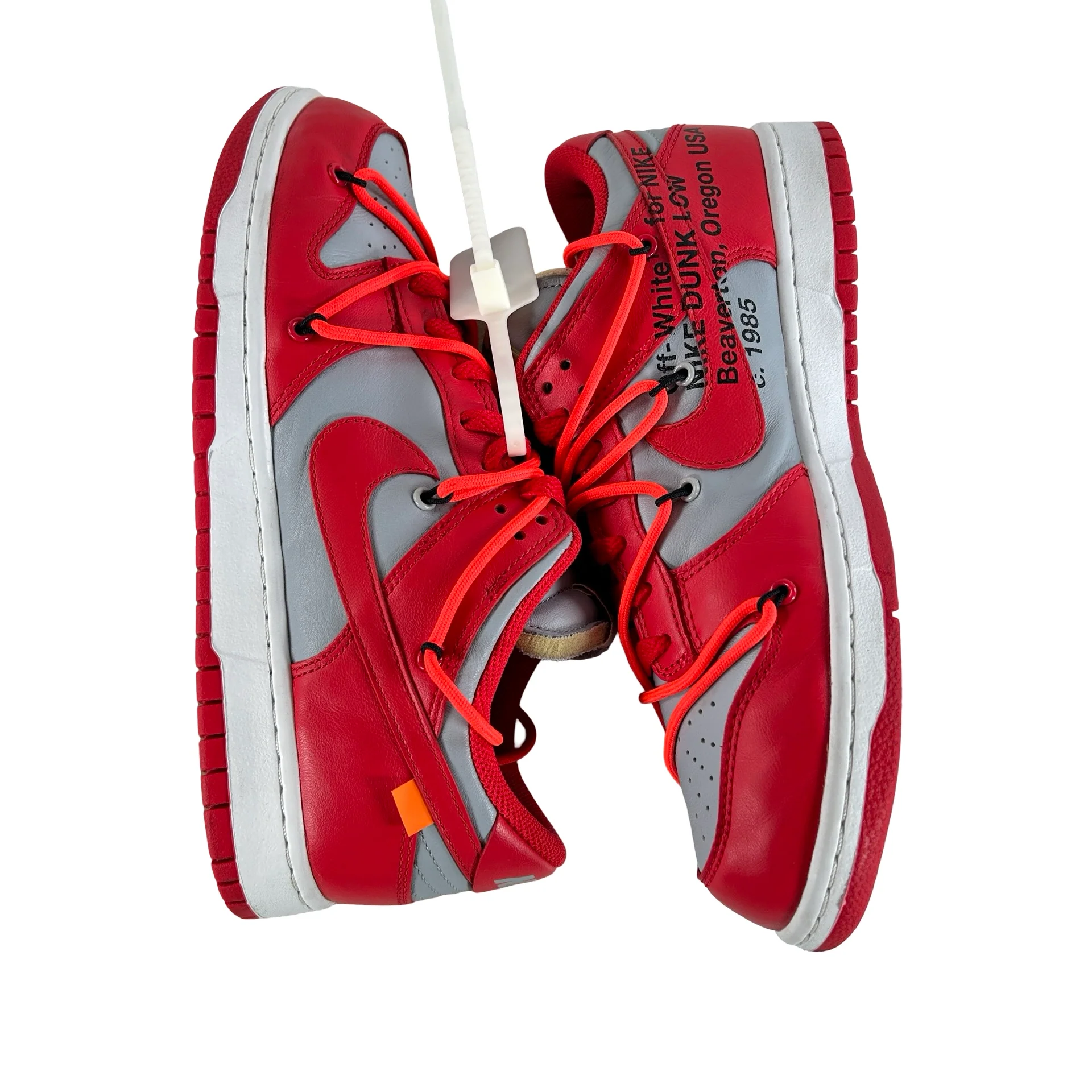 CT0856 600 Dunk Low Off-White Red [USED] - 9 M (Used2) - Image 4