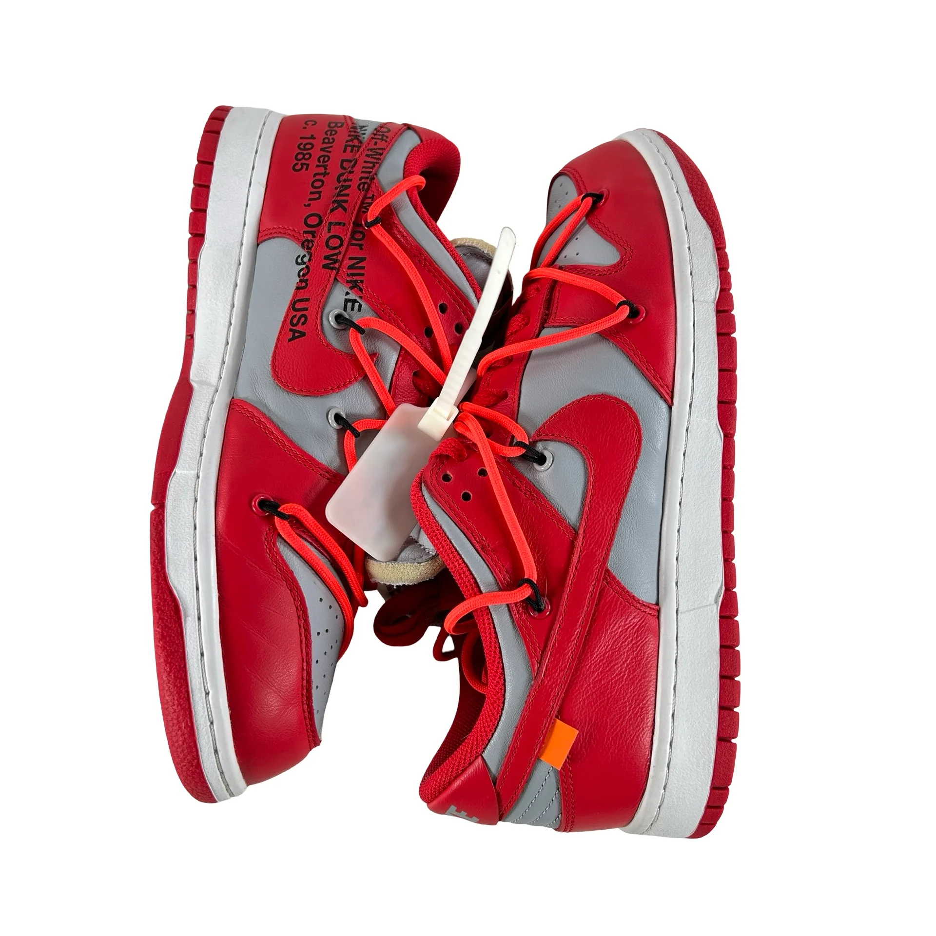 CT0856 600 Dunk Low Off-White Red [USED] - 9 M (Used2) - Image 5