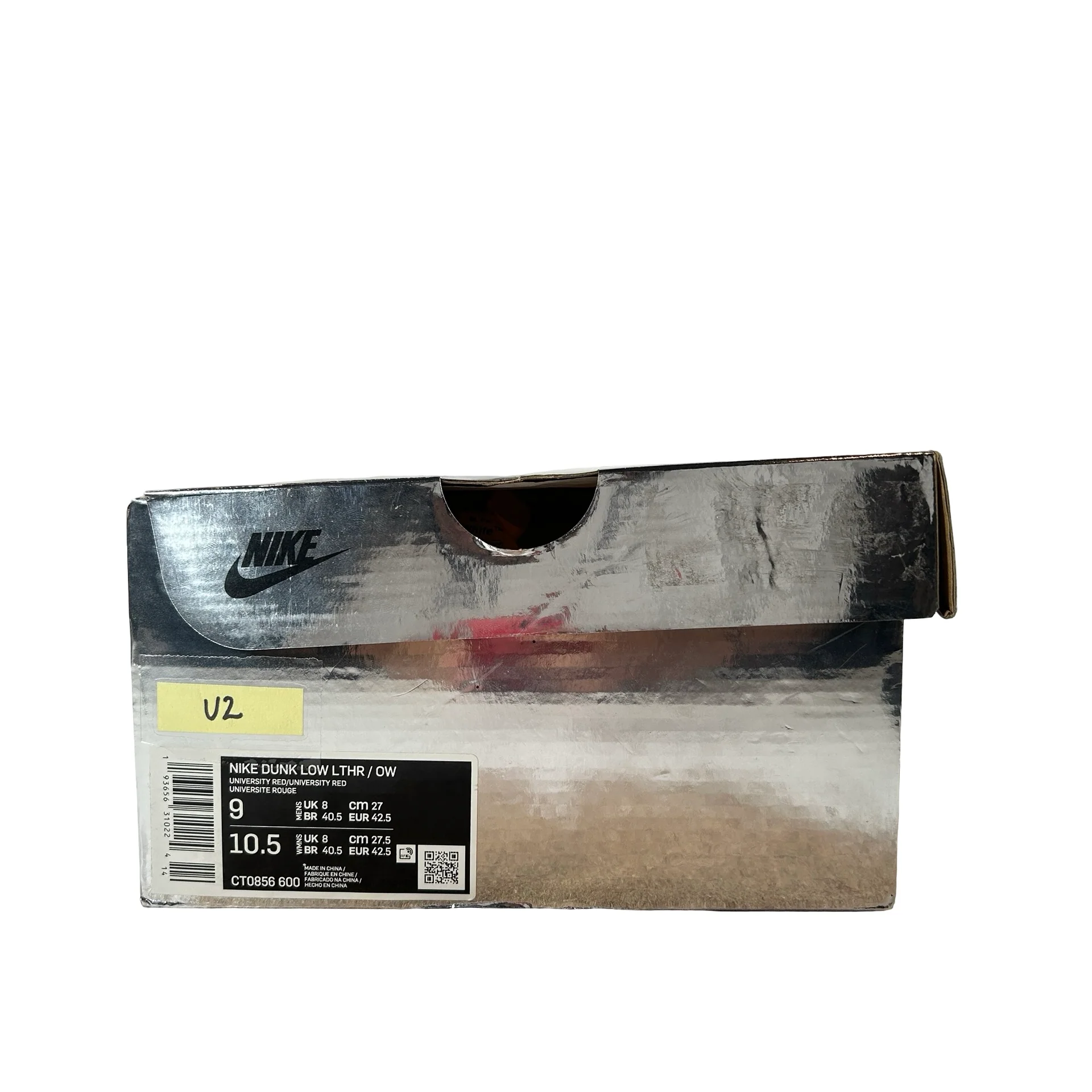 CT0856 600 Dunk Low Off-White Red [USED] - 9 M (Used2) - Image 7