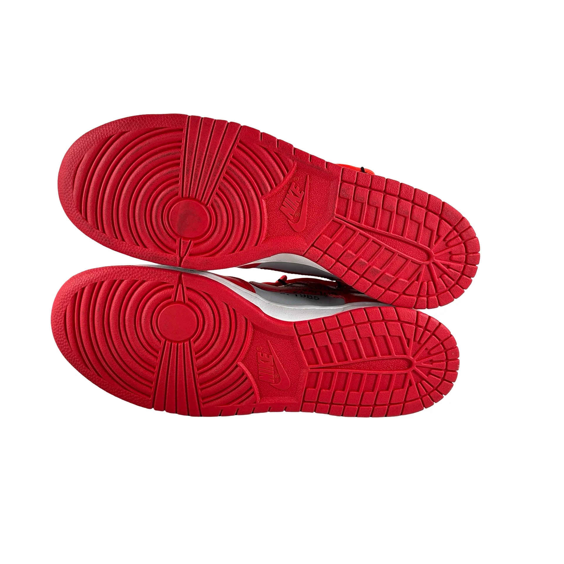 CT0856 600 Nike Dunk Low Off-White University Red [USED] - 10 M (VNDS2) - Image 6