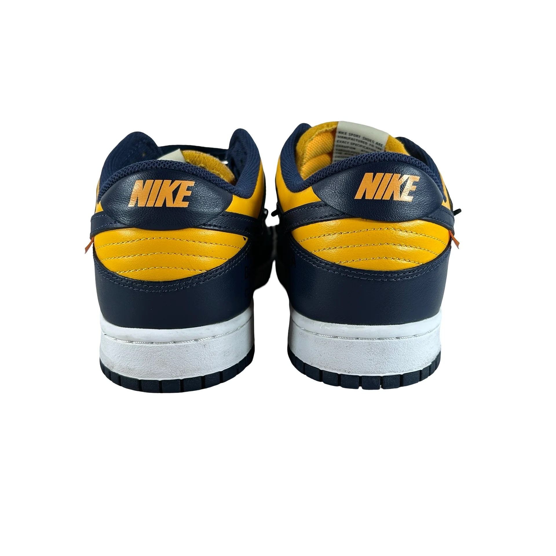 CT0856 700 Dunk Low Off-White University Gold [USED] - 12 M (Used) (No Box) (Missing Outer Lace) - Image 3