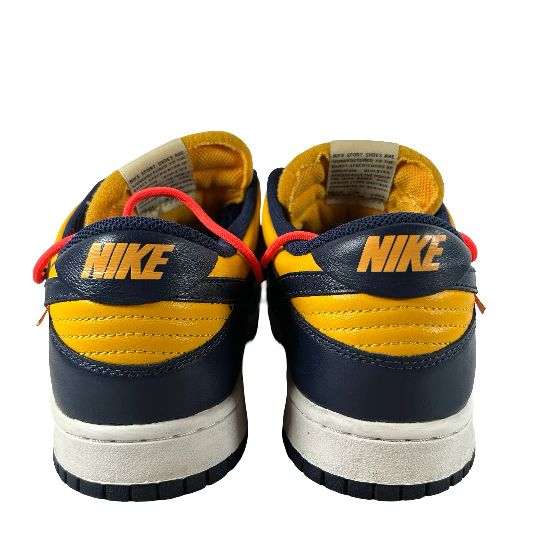 CT0856 700 Dunk Low Off-White University Gold [USED] - 8.5 M (Used3) - Image 3