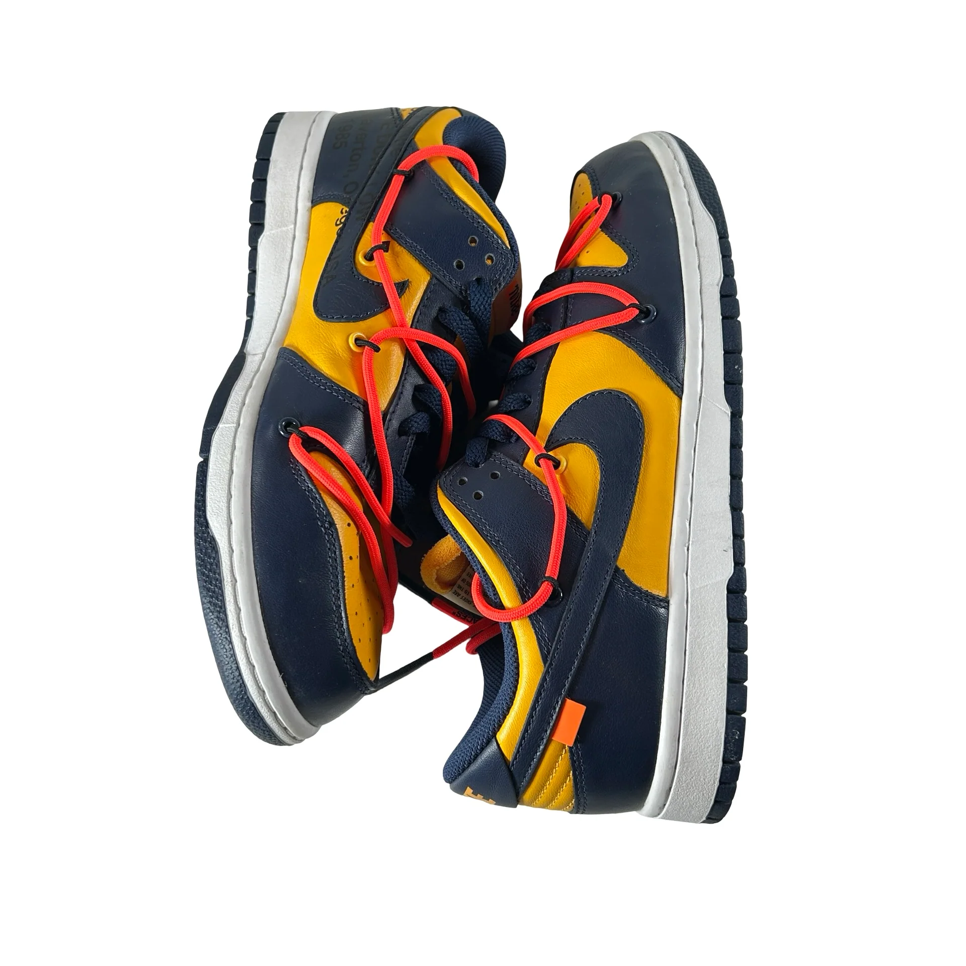 CT0856 700 Dunk Low Off-White University Gold [USED] - 9.5 M (Used) - Image 5