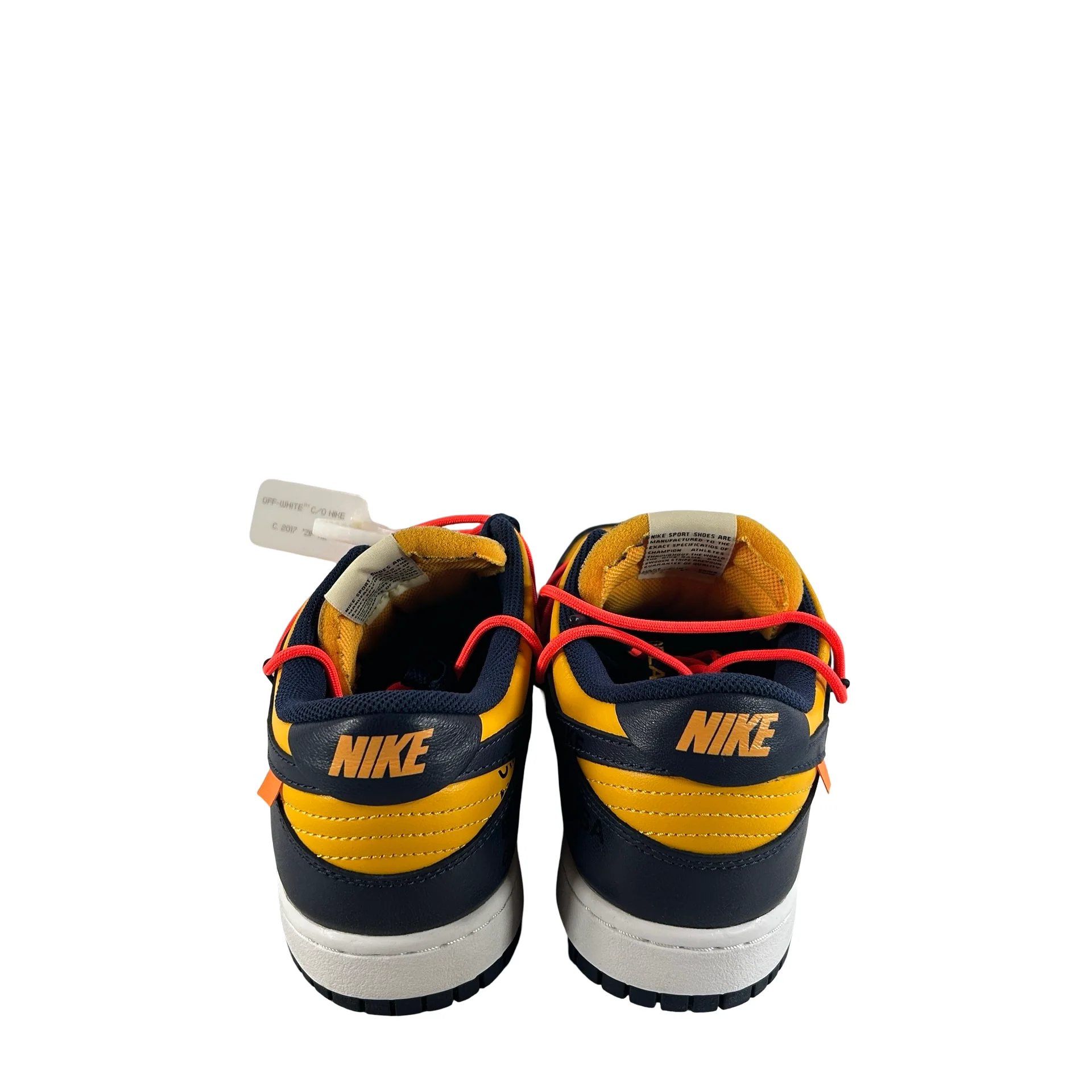 CT0856 700 Dunk Low Off-White University Gold [USED] - 9 M (Used) - Image 3