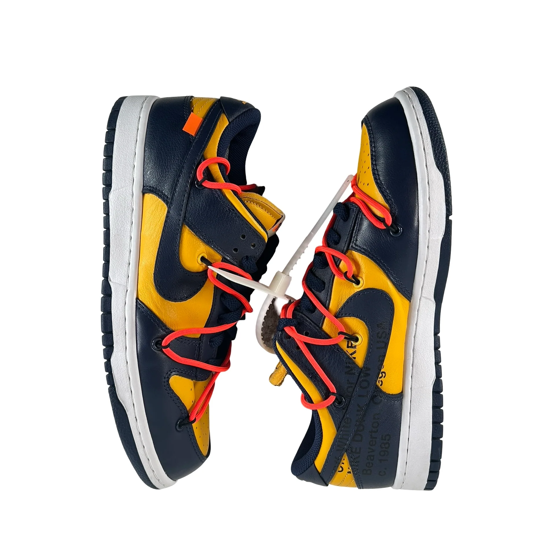 CT0856 700 Dunk Low Off-White University Gold [USED] - 9 M (Used) - Image 4