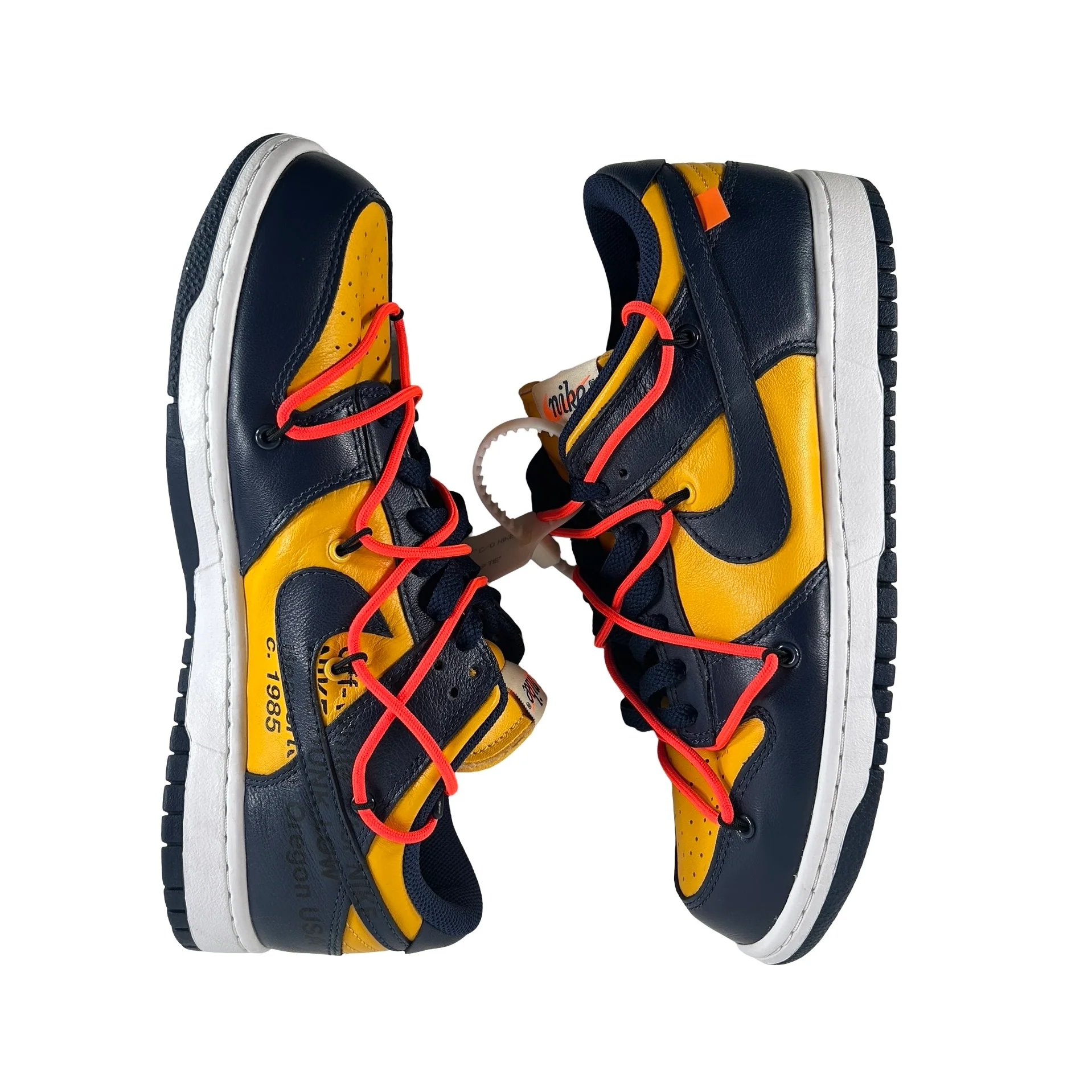 CT0856 700 Dunk Low Off-White University Gold [USED] - 9 M (Used) - Image 5