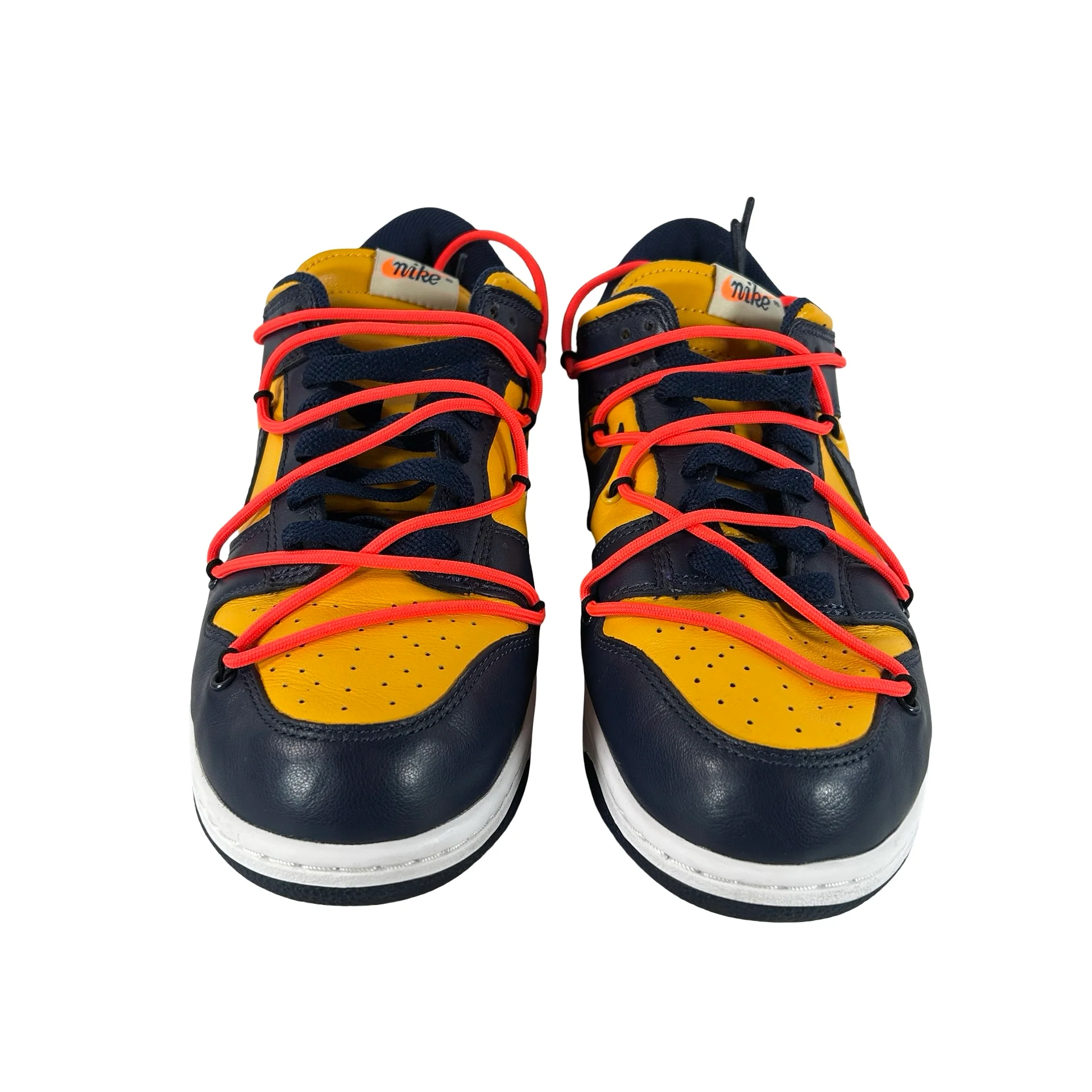 CT0856 700 Dunk Low Off-White University Gold [USED] - 9 M (Used2) - Image 2