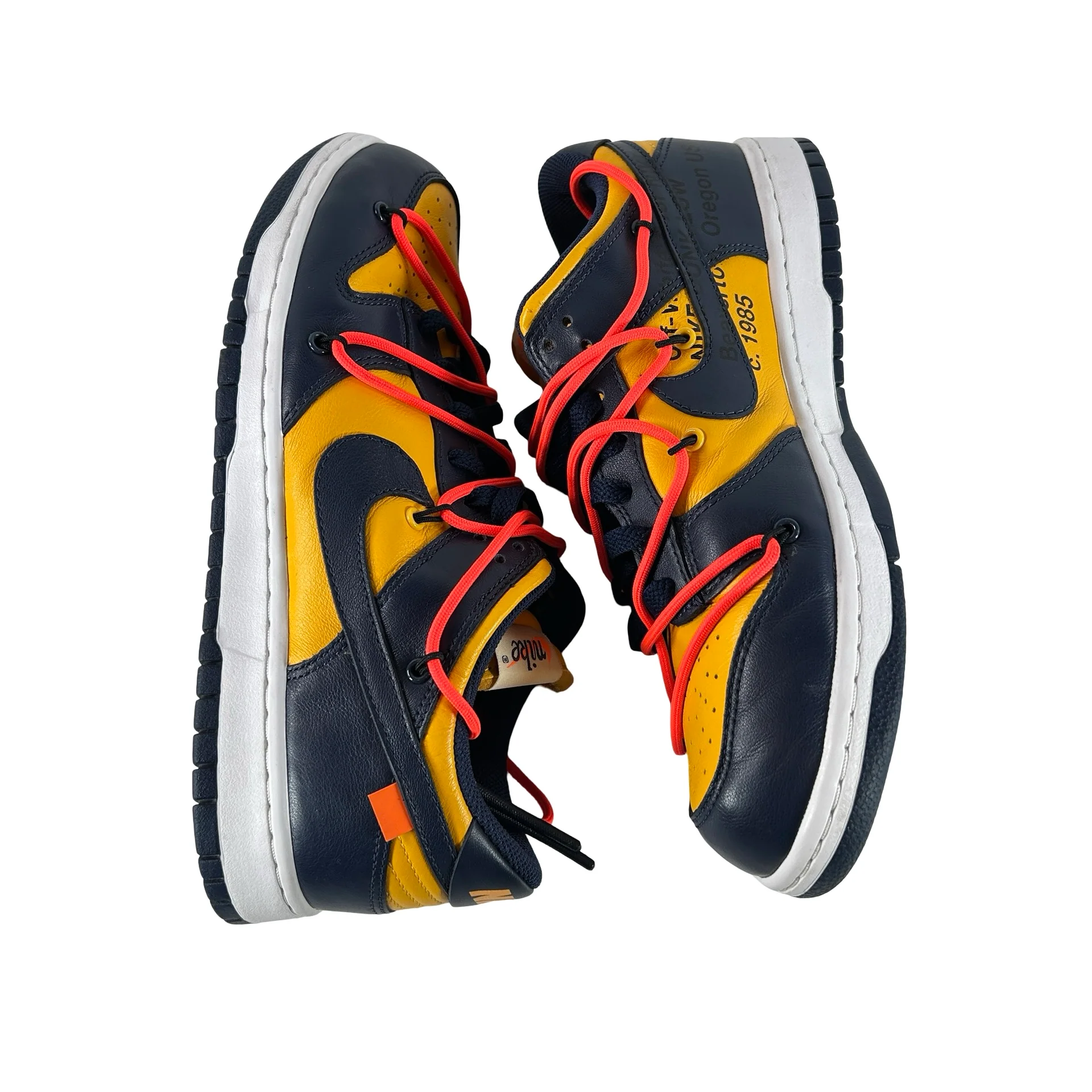 CT0856 700 Dunk Low Off-White University Gold [USED] - 9 M (Used2) - Image 4