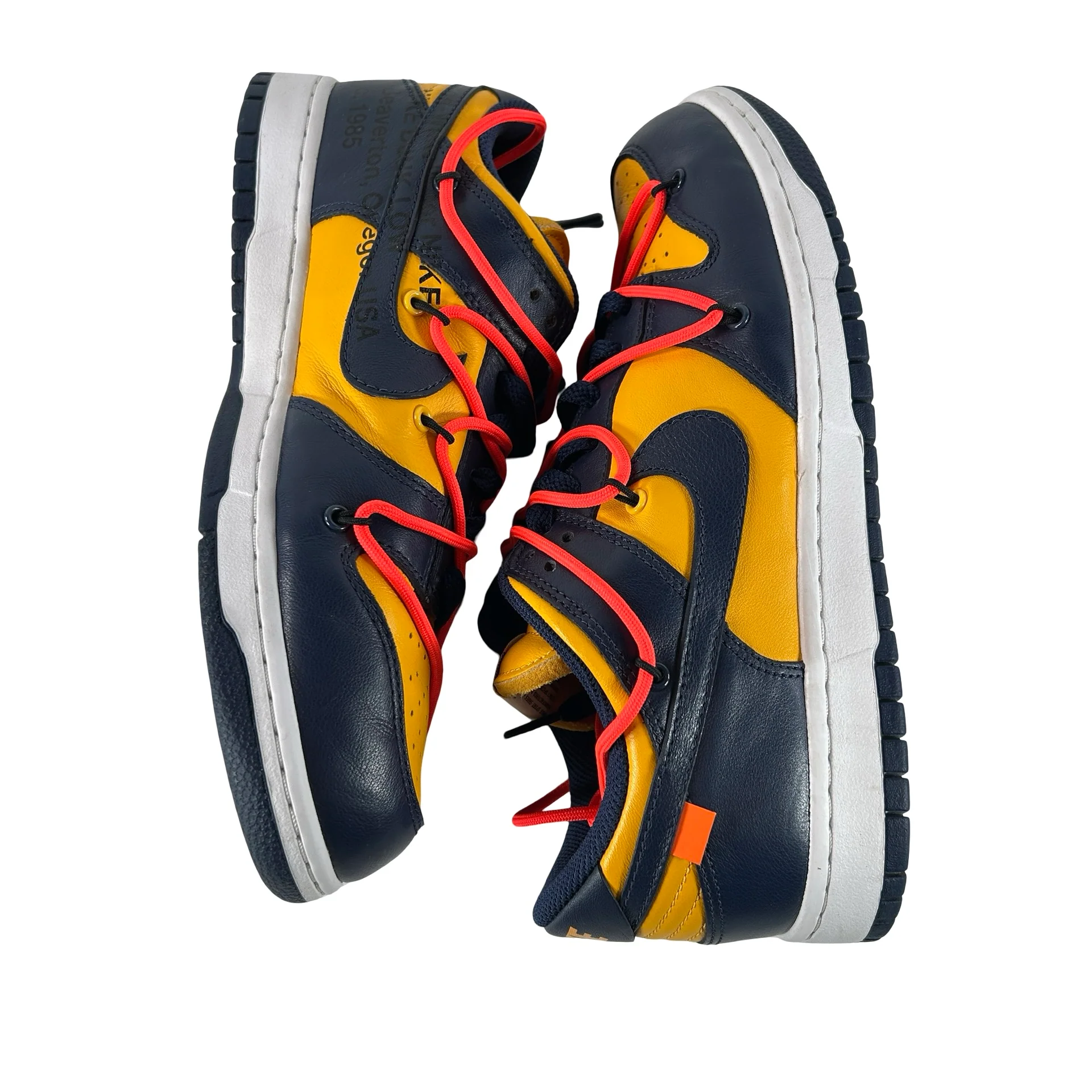CT0856 700 Dunk Low Off-White University Gold [USED] - 9 M (Used2) - Image 5