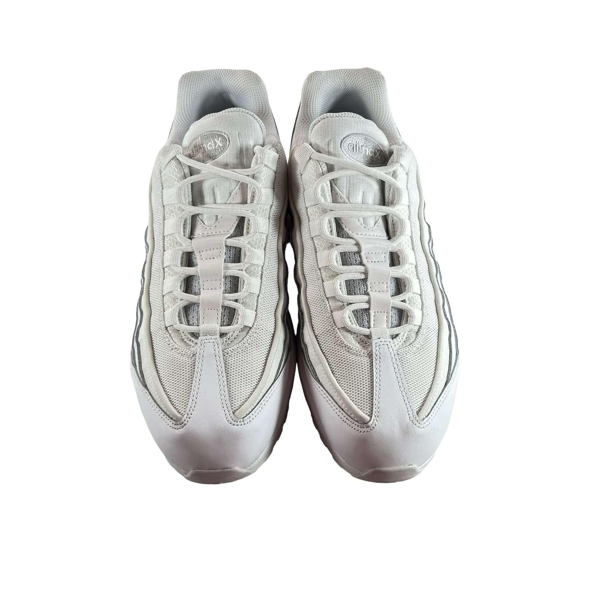 CT1268 100 Nike Air Max 95 Essential White Grey Fog [USED] - 10 M (Used) (No Box) - Image 2