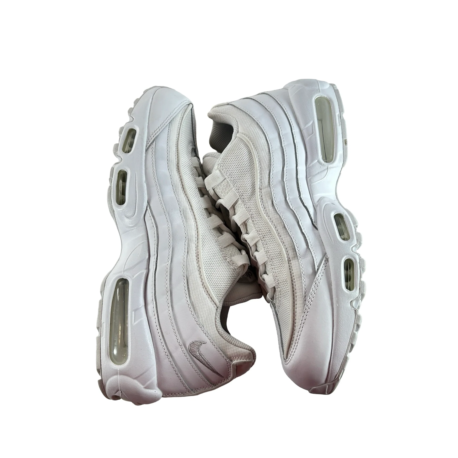 CT1268 100 Nike Air Max 95 Essential White Grey Fog [USED] - 10 M (Used) (No Box) - Image 5