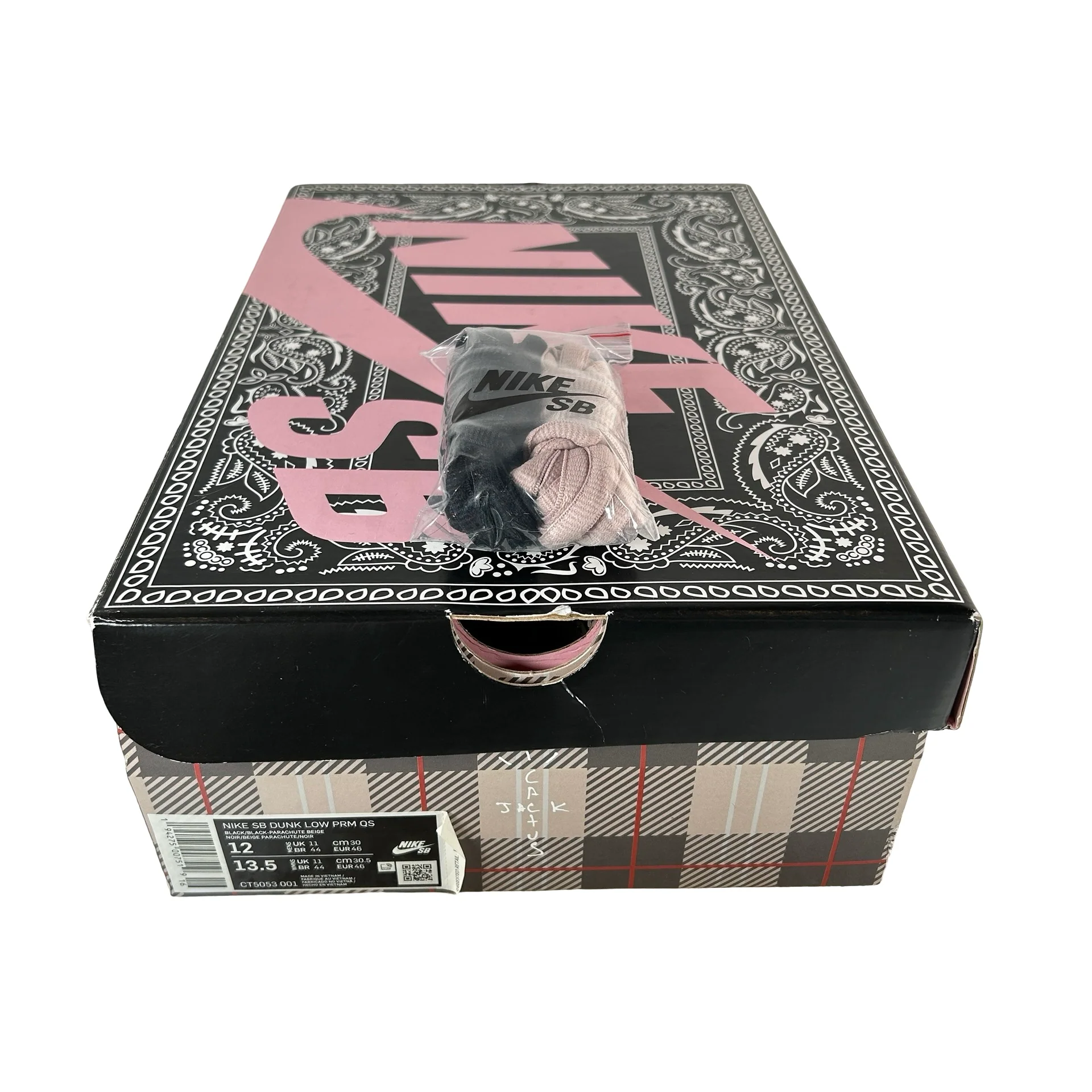 CT5053 001 Nike SB Dunk Low Travis Scott (Special Box) [USED] - 12 M (Used) - Image 7
