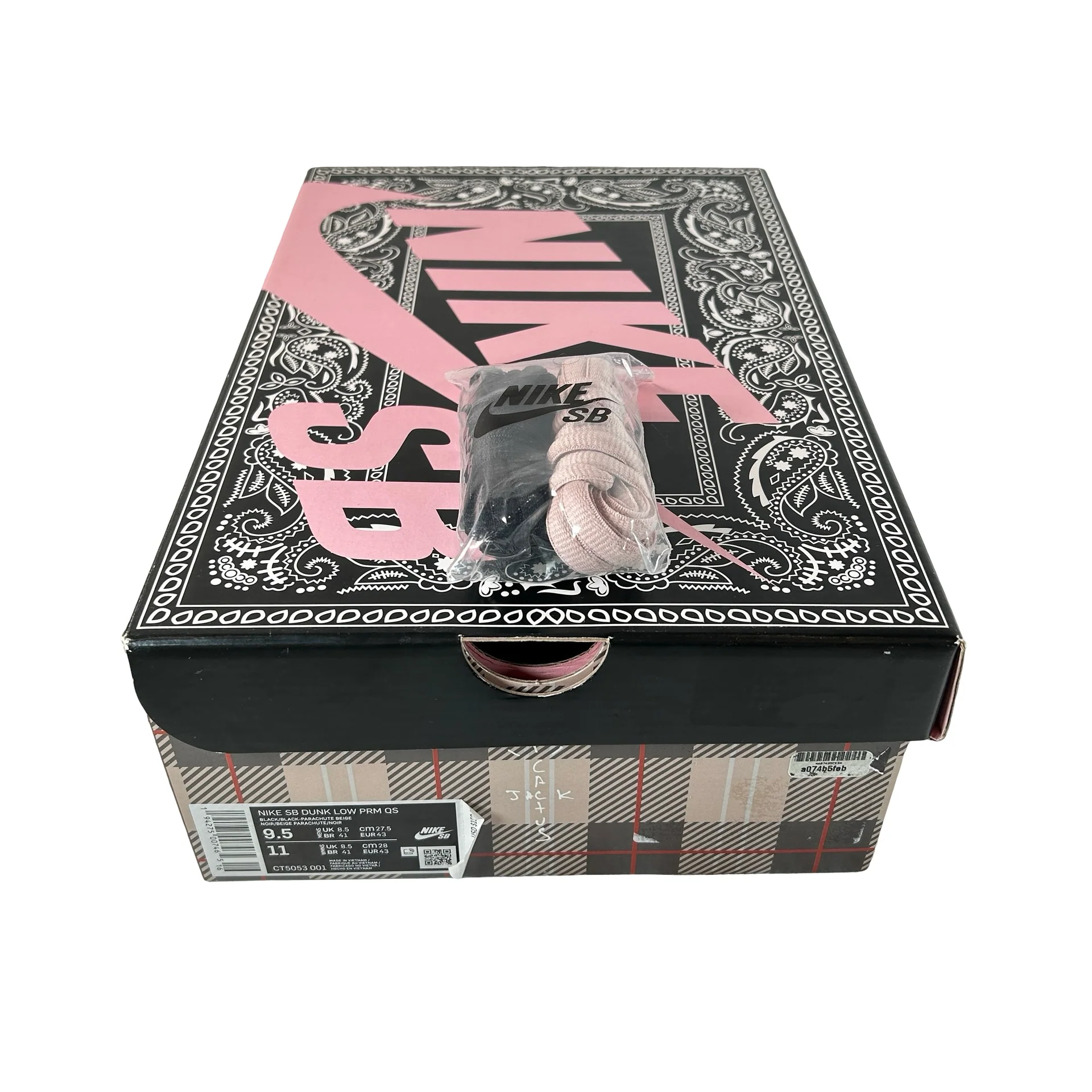 CT5053 001 Nike SB Dunk Low Travis Scott [USED] - 9.5 M Used - Image 7