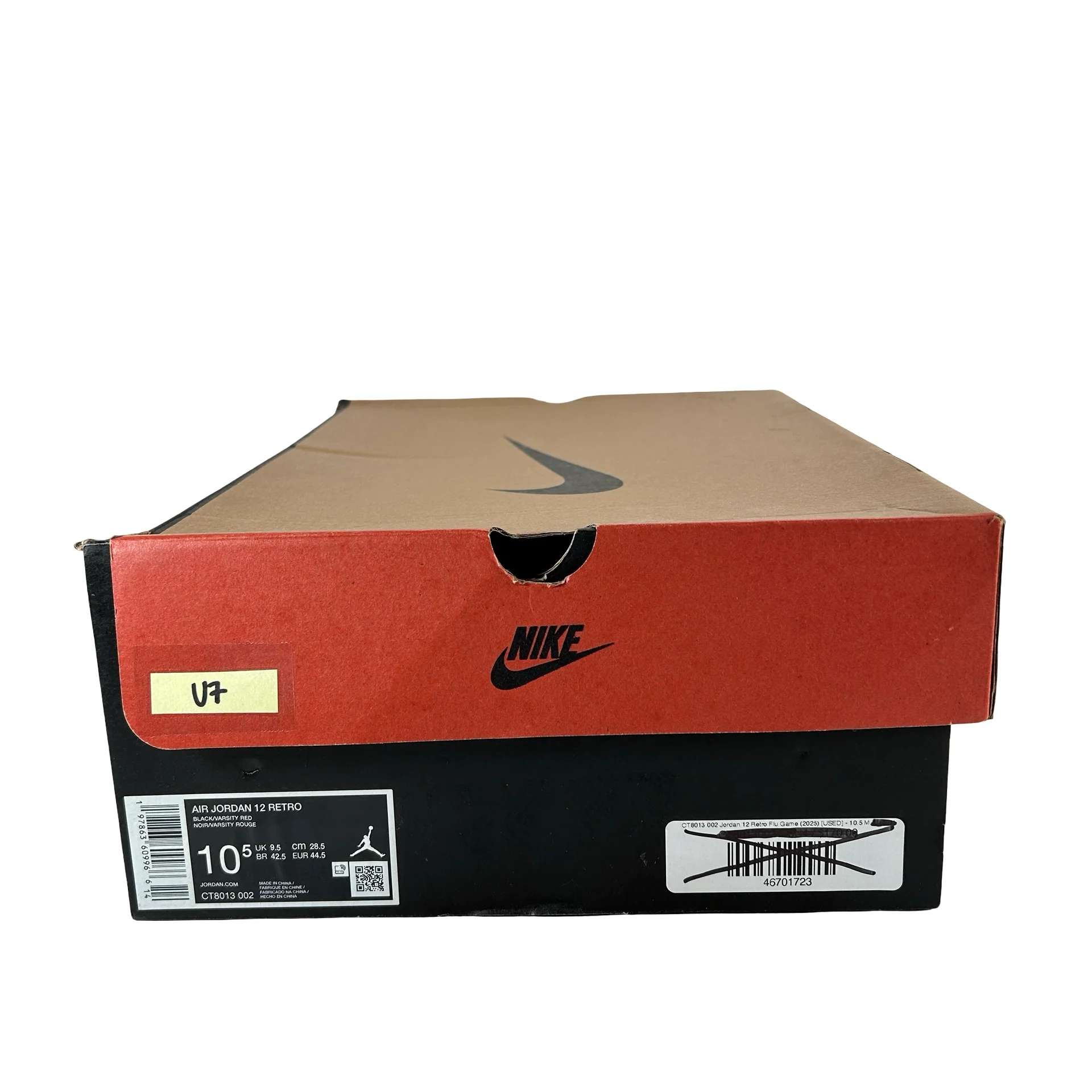 CT8013 002 Jordan 12 Retro Flu Game (2025) [USED] - 10.5 M (Used7) - Image 7