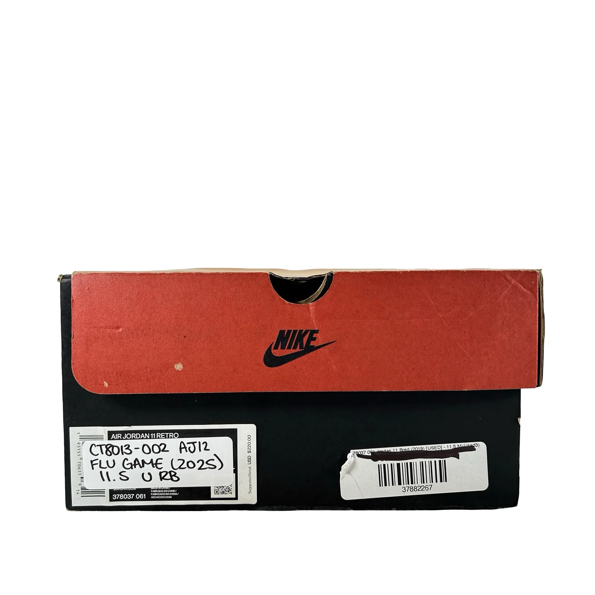 CT8013 002 Jordan 12 Retro Flu Game (2025) [USED] - 11.5 M (Used) (Replace Box) - Image 7