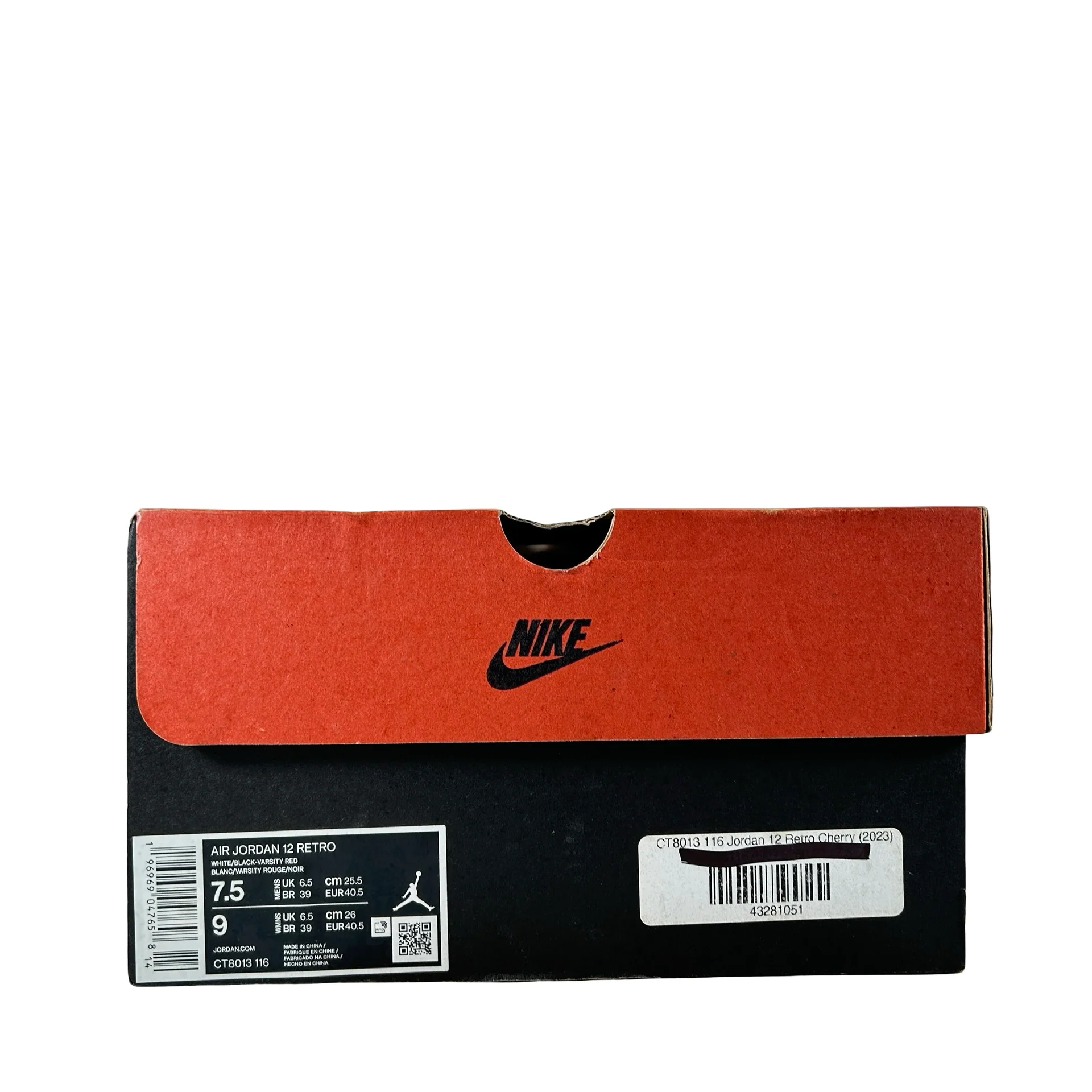CT8013 116 Jordan 12 Retro Cherry (2023) [USED] - 7.5 M (Used) - Image 7