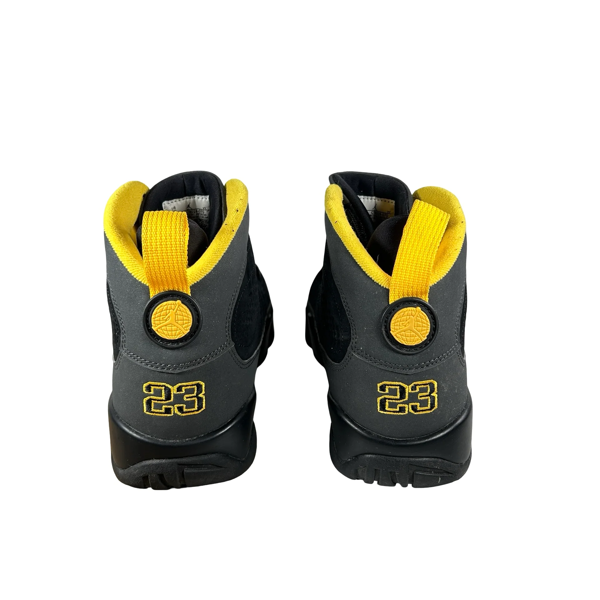 CT8019 070 Jordan 9 Retro Dark Charcoal University Gold [USED] - 10 M (Used4) - Image 3