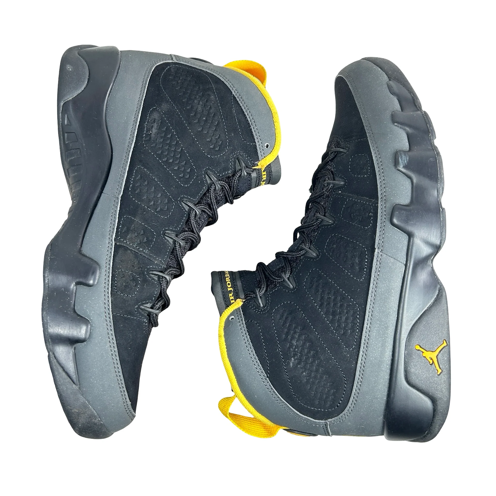 CT8019 070 Jordan 9 Retro Dark Charcoal University Gold [USED] - 10 M (Used4) - Image 5