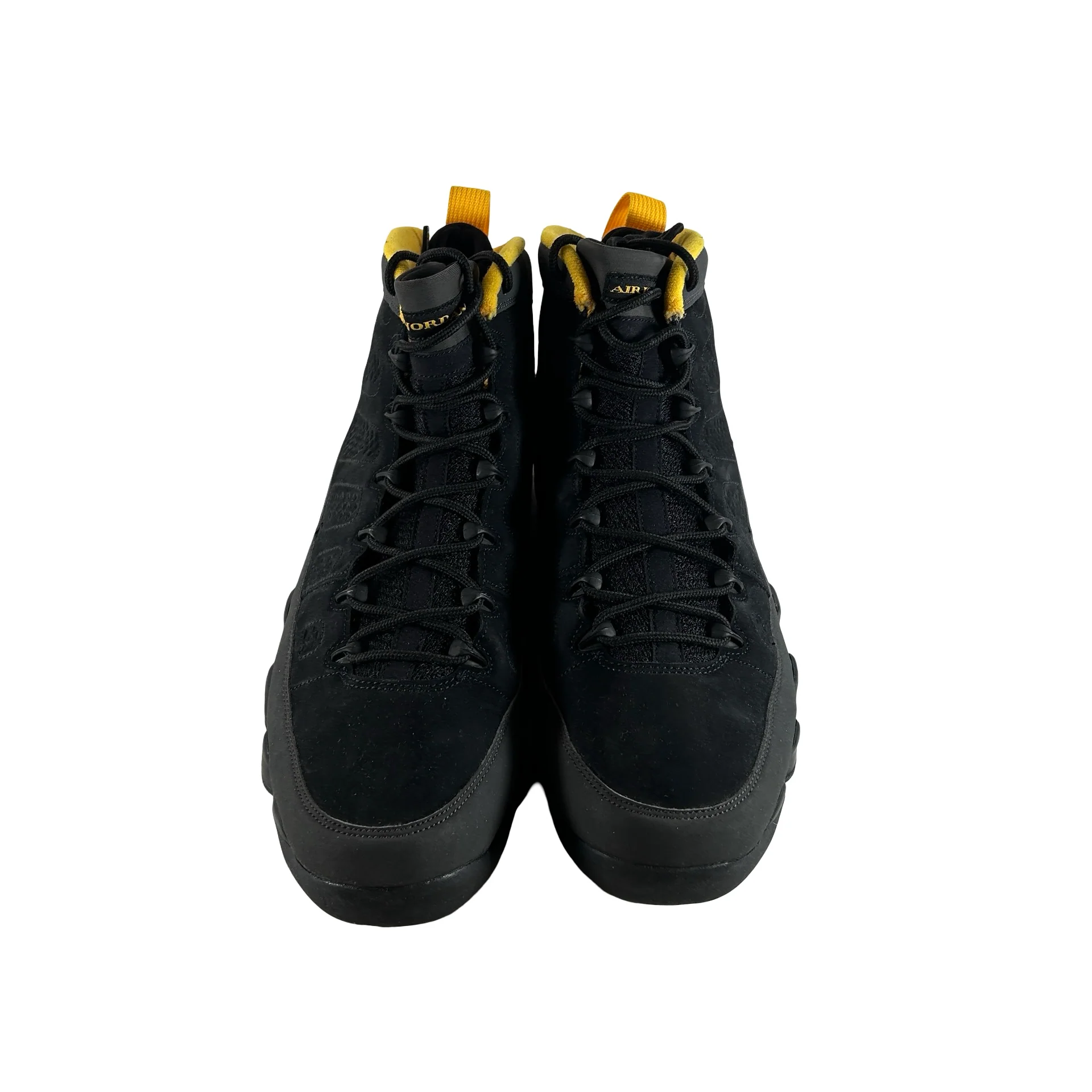 CT8019 070 Jordan 9 Retro Dark Charcoal University Gold [USED] - 14 M (Used) (No Box) - Image 2