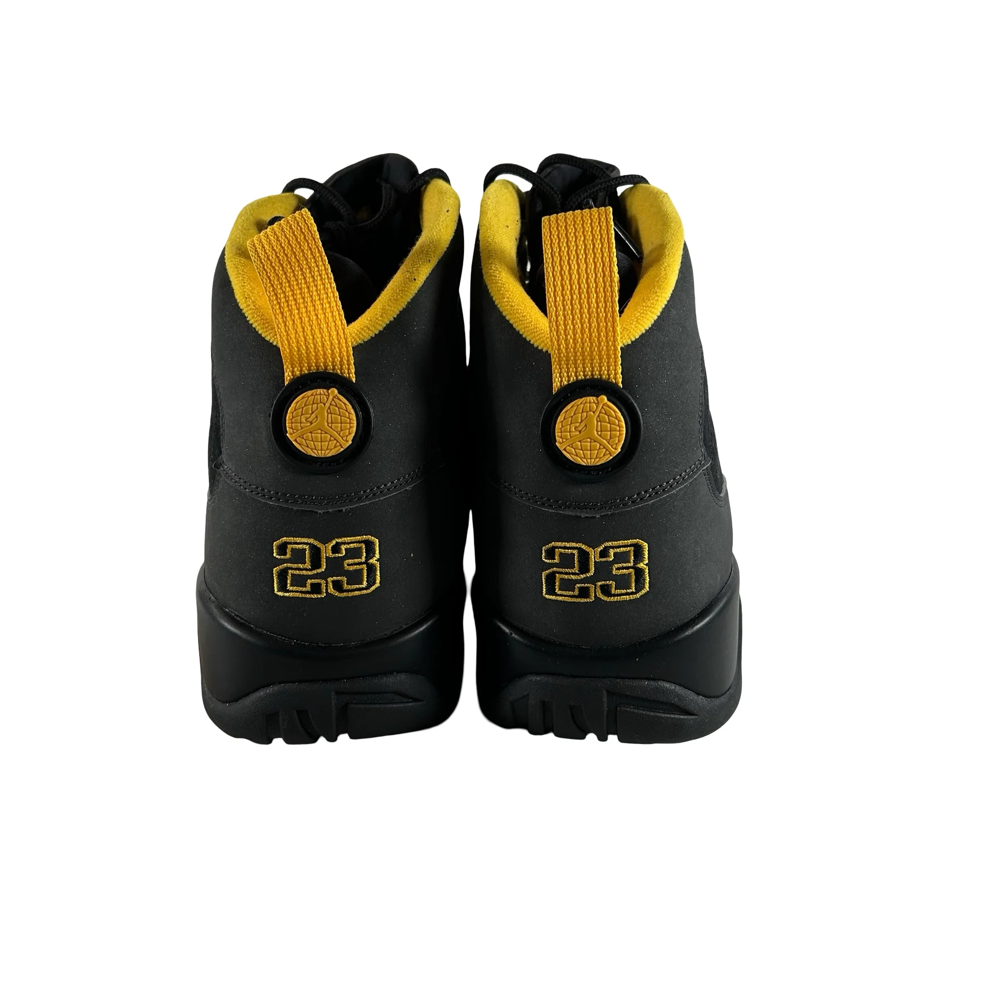 CT8019 070 Jordan 9 Retro Dark Charcoal University Gold [USED] - 14 M (Used) (No Box) - Image 3