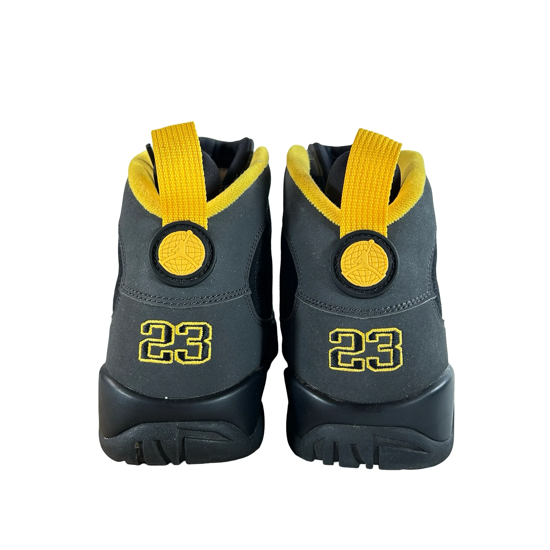CT8019 070 Jordan 9 Retro Dark Charcoal University Gold [USED] - 8 M (Used3) - Image 3